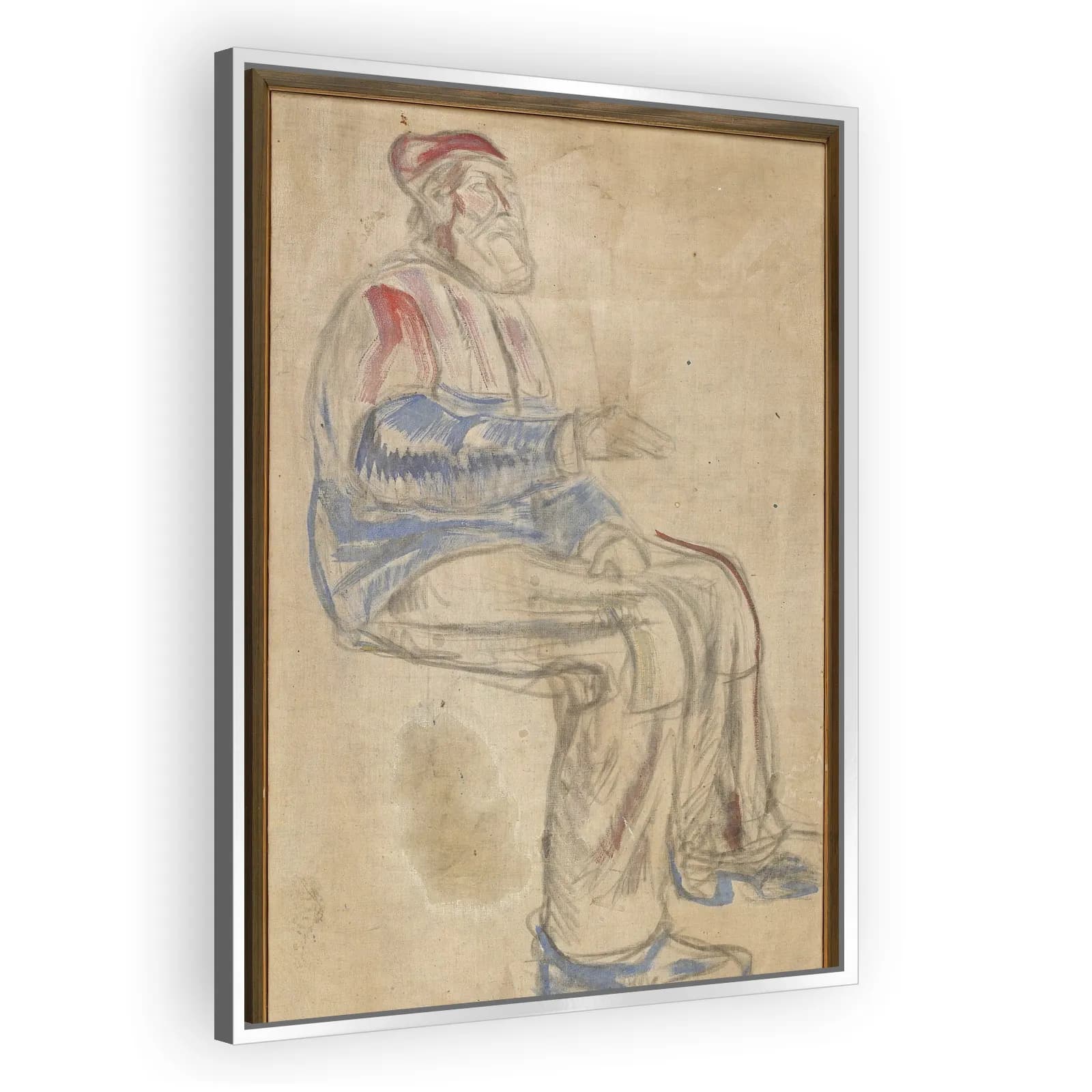 History: Study for the Old Man by Edvard Munch - view 4 thumbnail