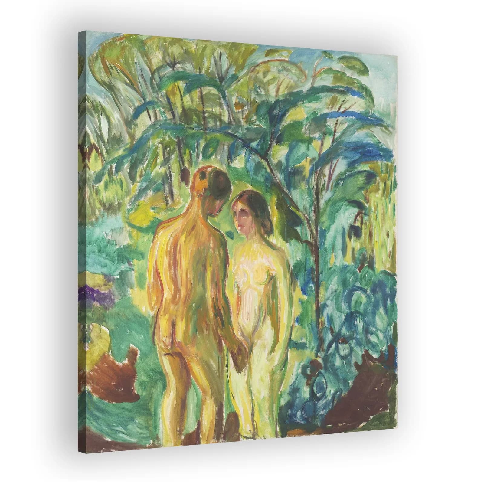 Naked Man and Woman in the Woods by Edvard Munch - view 2 thumbnail