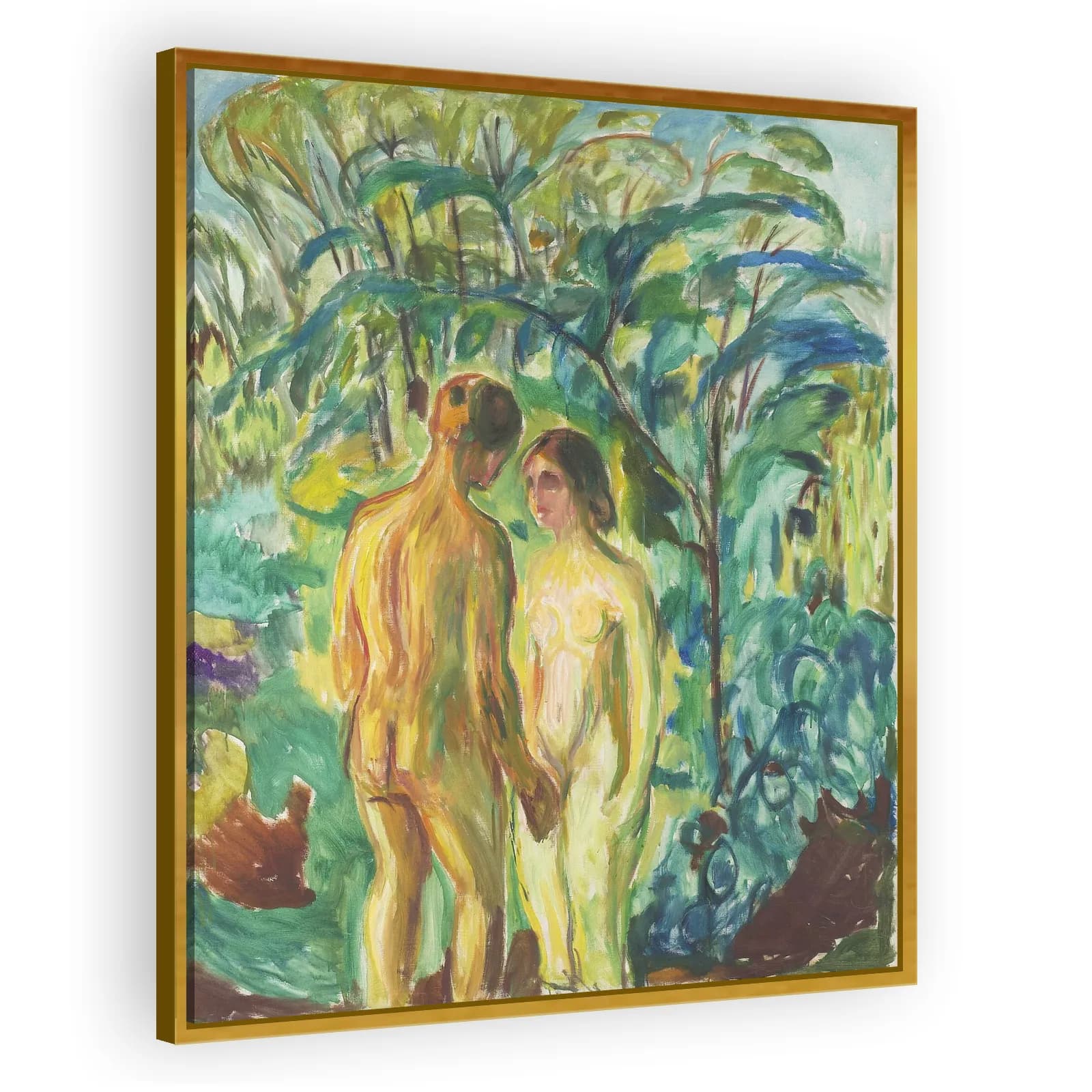 Naked Man and Woman in the Woods by Edvard Munch - view 3 thumbnail