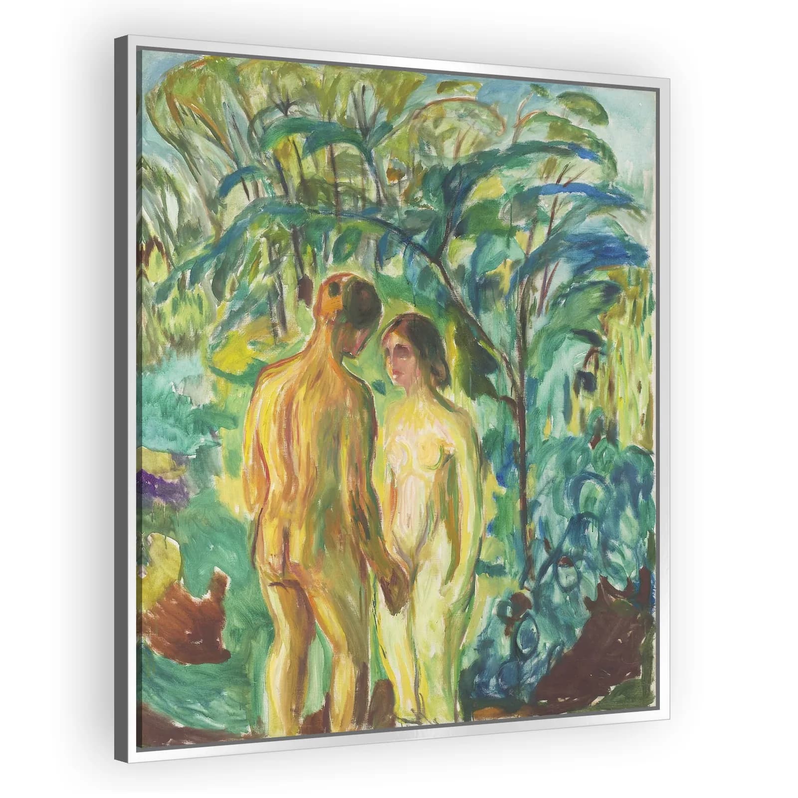 Naked Man and Woman in the Woods by Edvard Munch - view 4 thumbnail