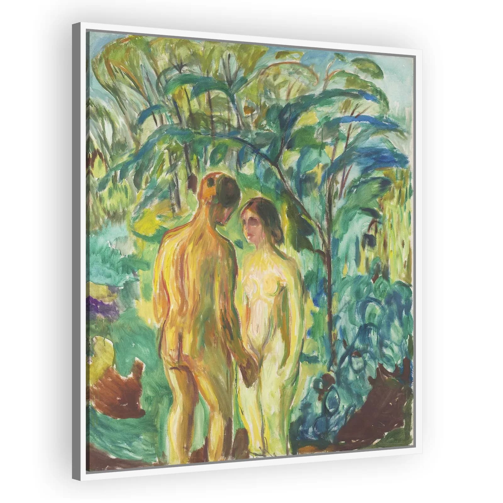 Naked Man and Woman in the Woods by Edvard Munch - view 5 thumbnail