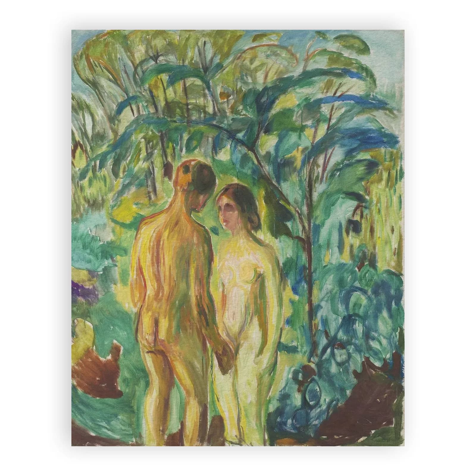 Naked Man and Woman in the Woods by Edvard Munch - view 6 thumbnail