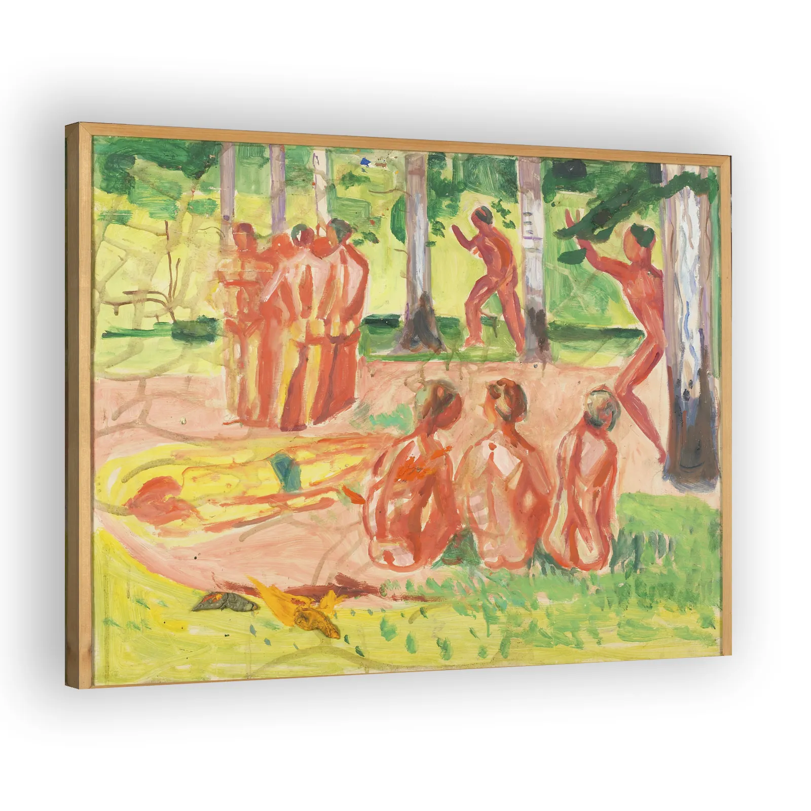 Naked Men in Birch Forest by Edvard Munch - view 2 thumbnail
