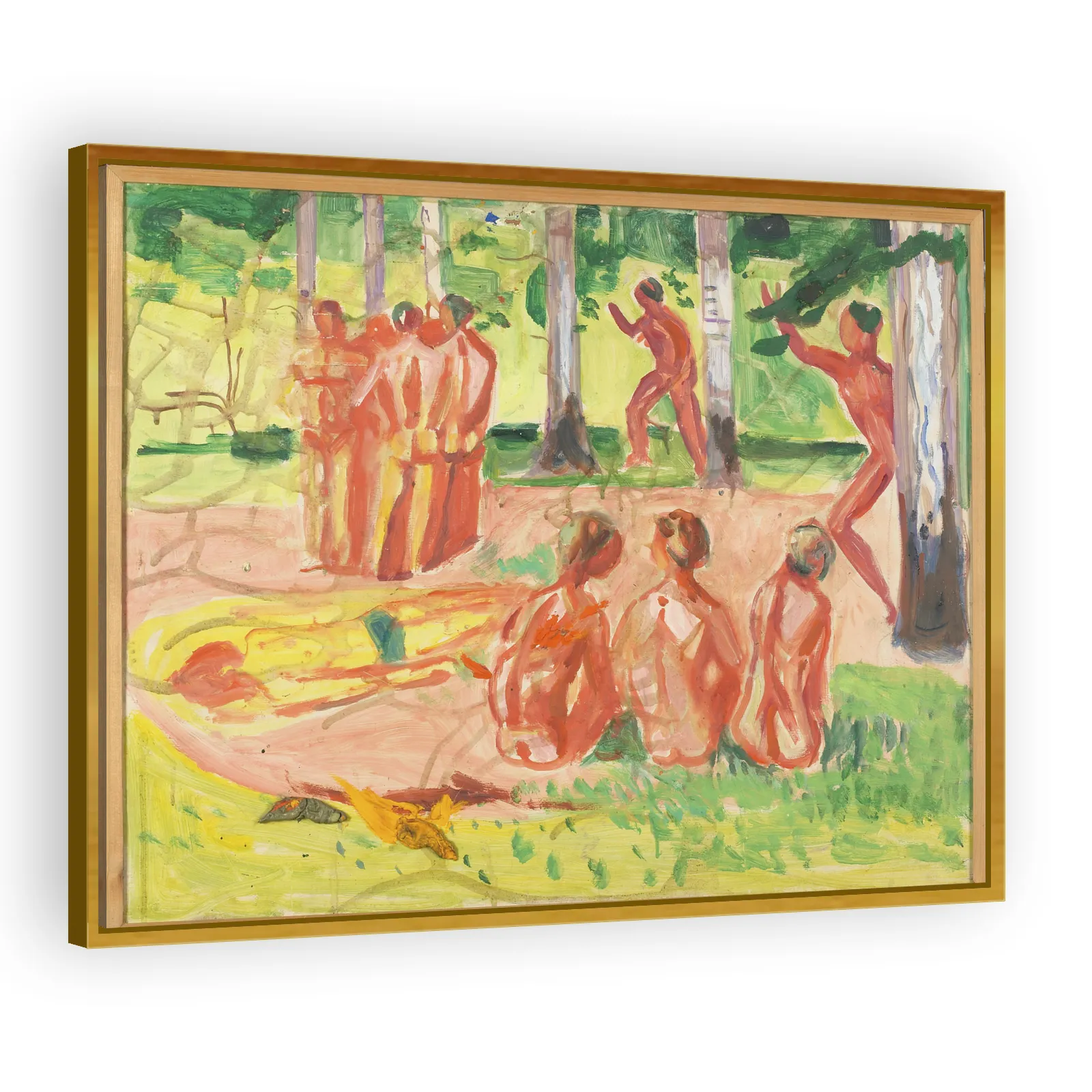 Naked Men in Birch Forest by Edvard Munch - view 3 thumbnail