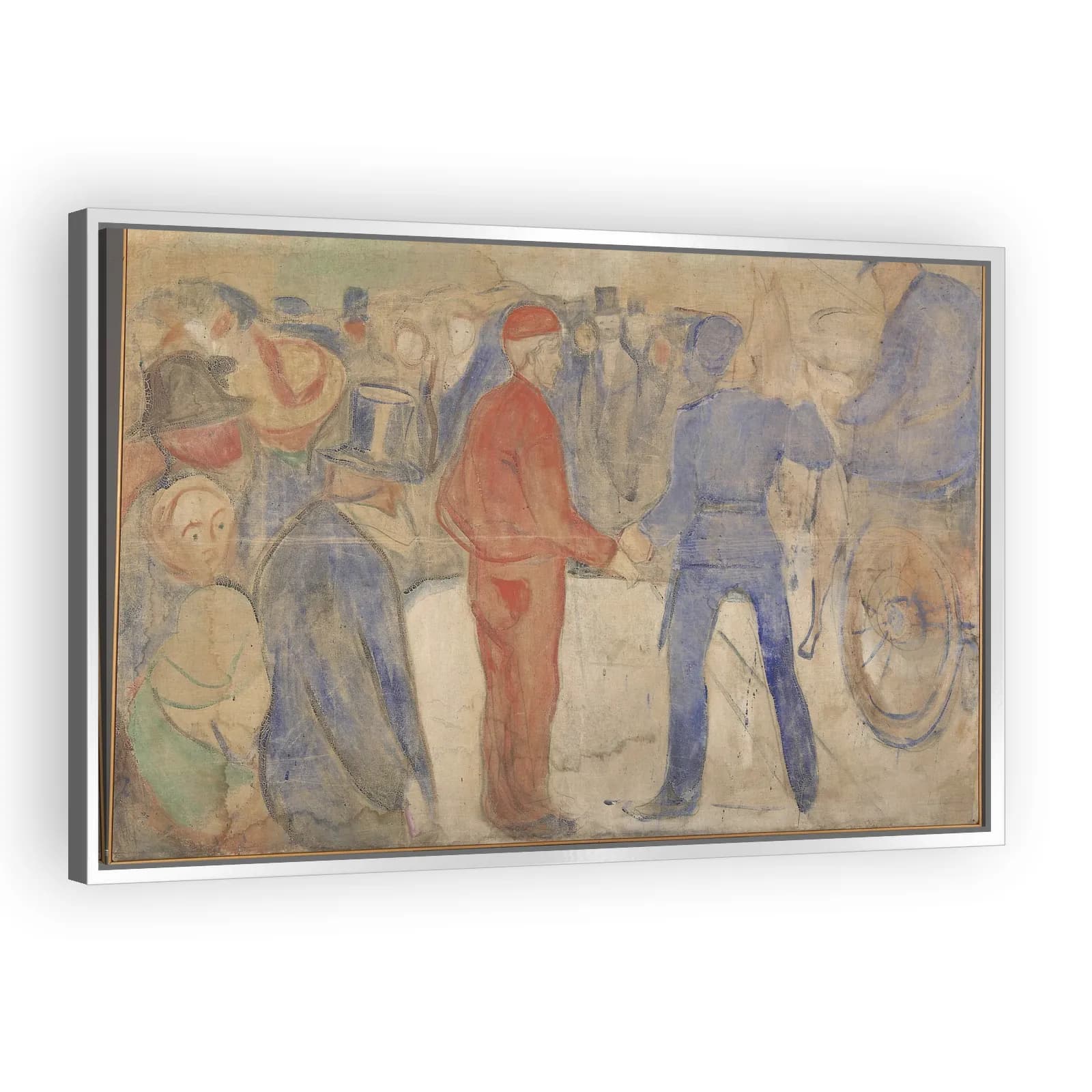 People Gathering around a Man in Red by Edvard Munch - view 4 thumbnail
