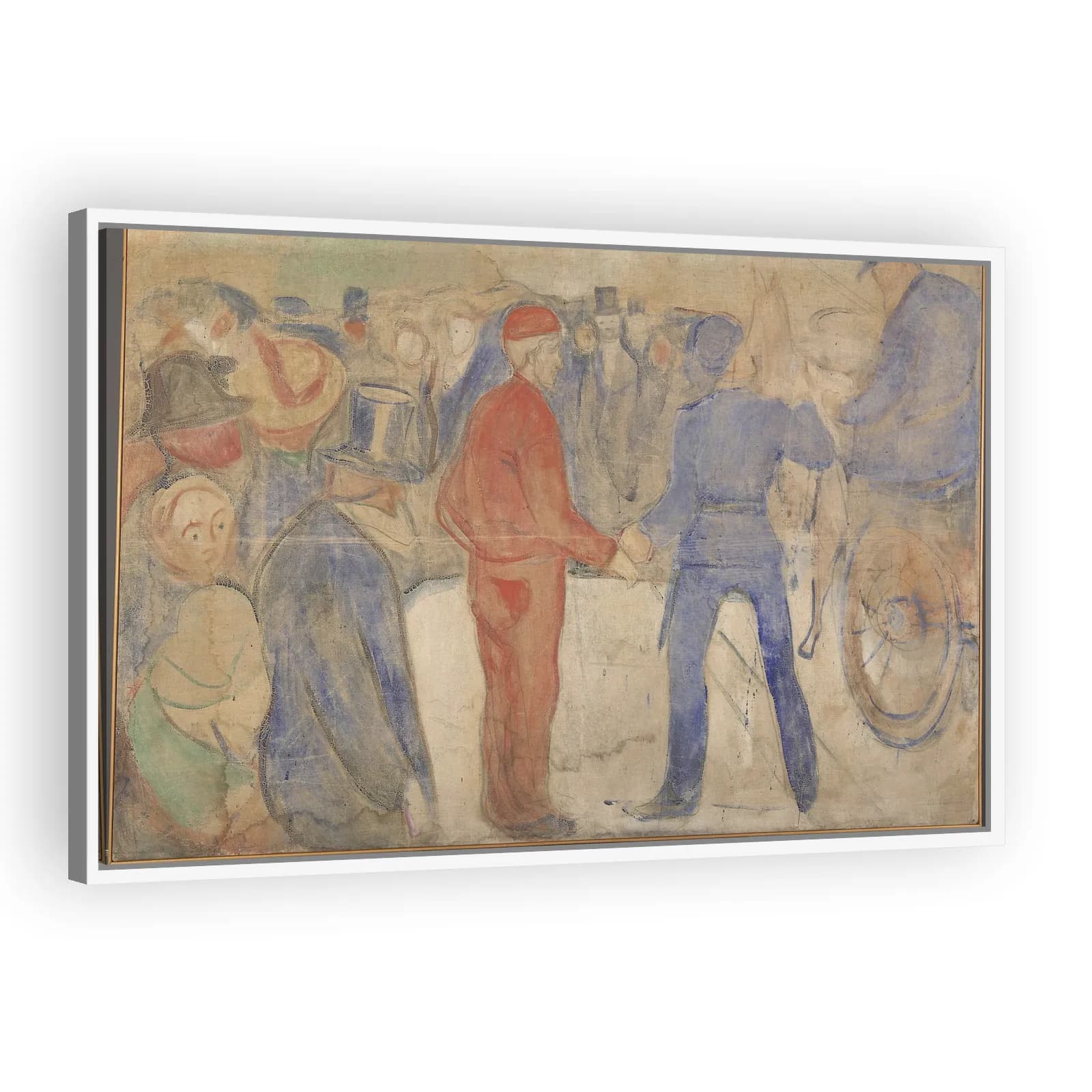 People Gathering around a Man in Red by Edvard Munch - view 5 thumbnail