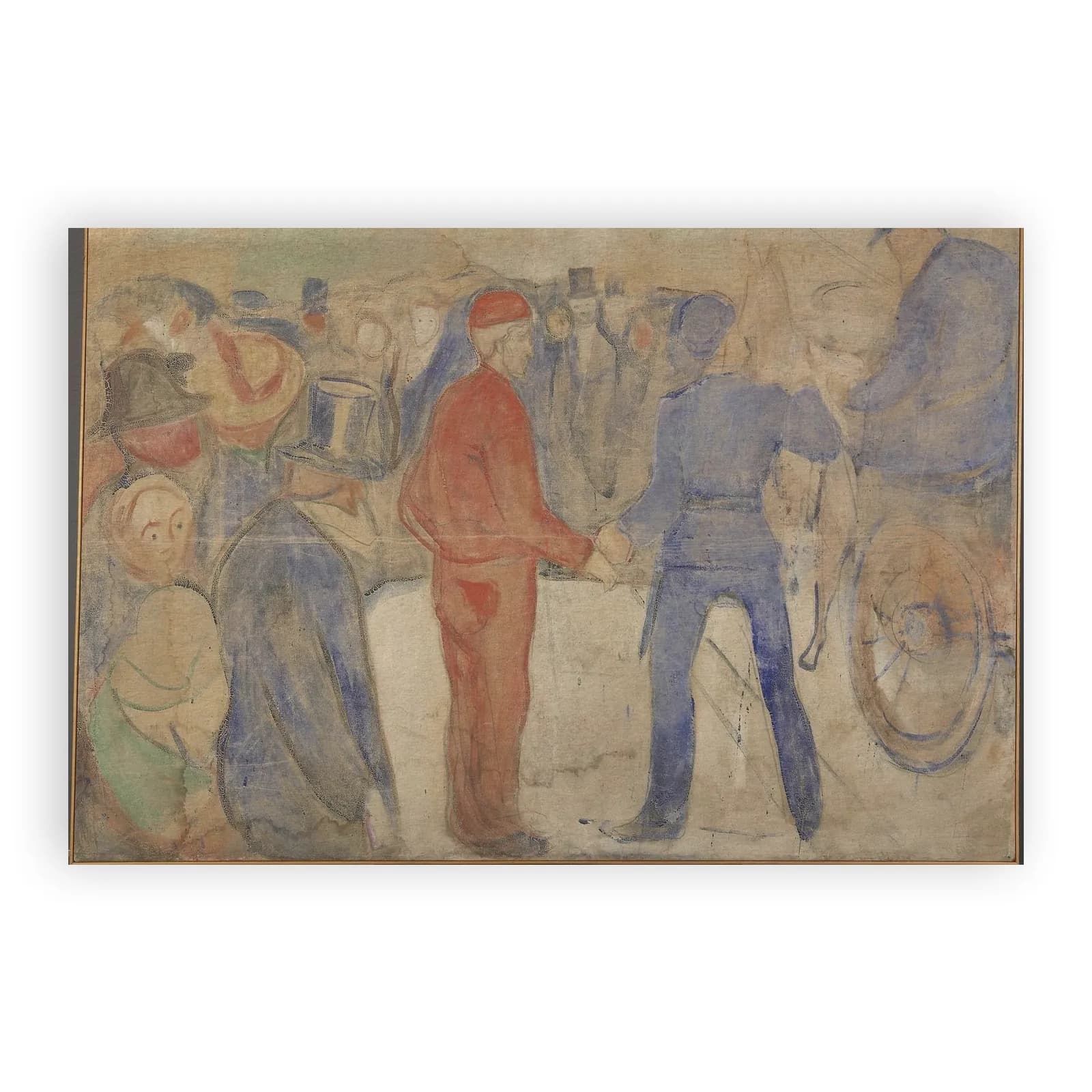 People Gathering around a Man in Red by Edvard Munch - view 6 thumbnail