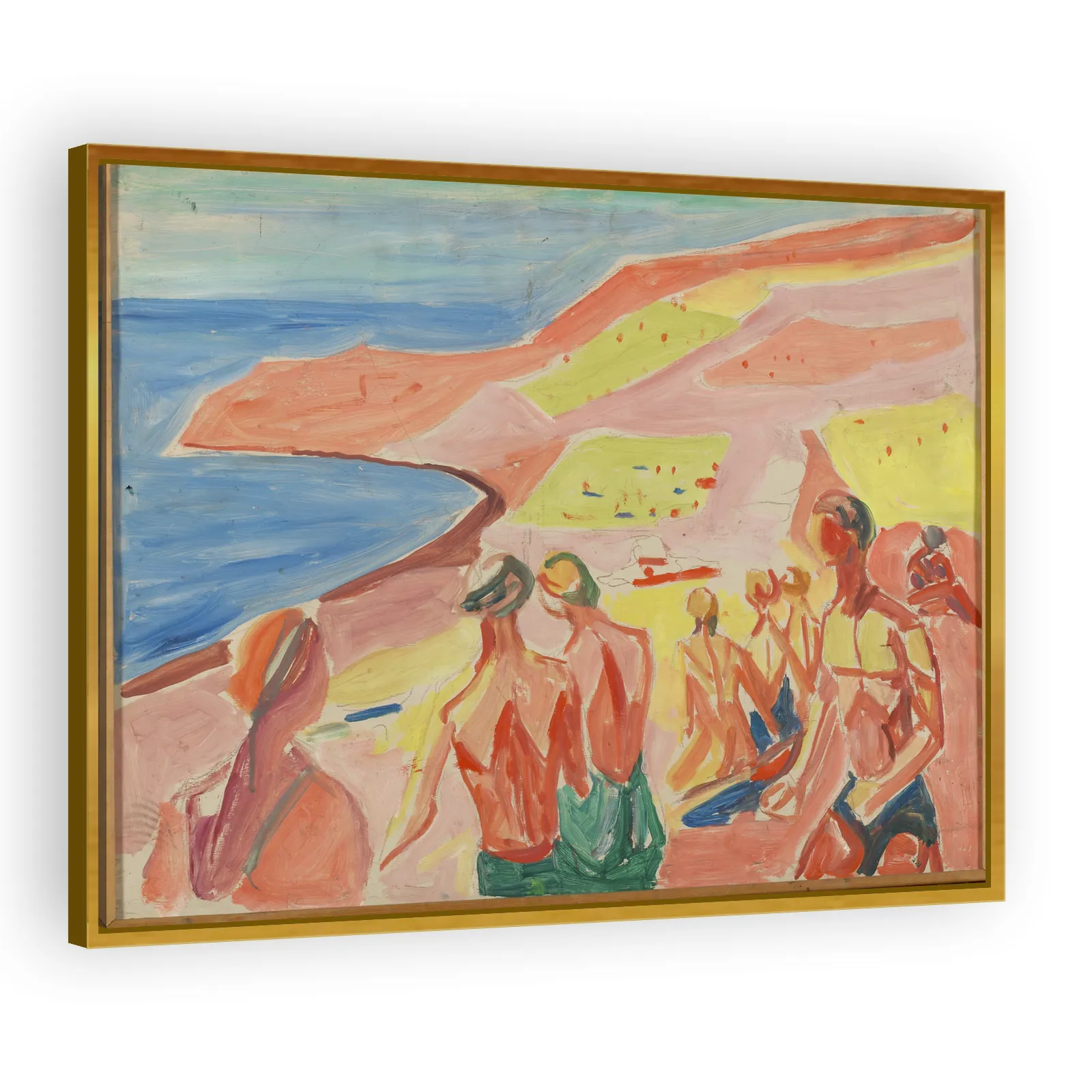 People Sunbathing in a Bay by Edvard Munch - view 3 thumbnail