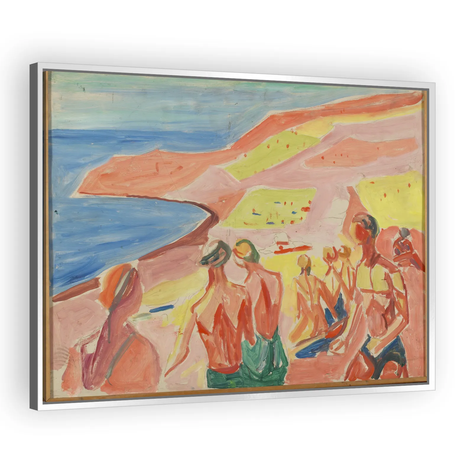 People Sunbathing in a Bay by Edvard Munch - view 4 thumbnail