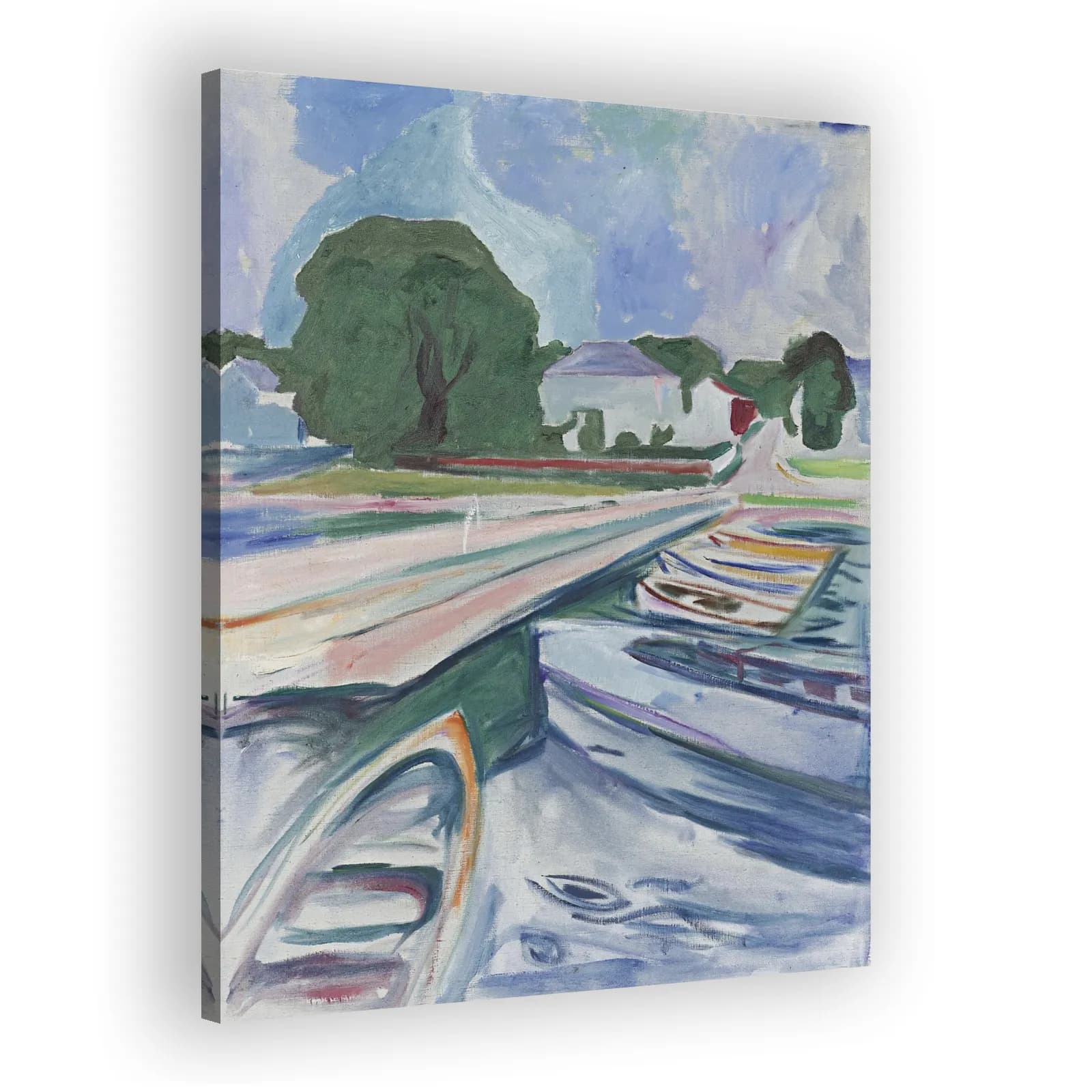 Rowboats at Åsgårdstrand by Edvard Munch - view 2 thumbnail