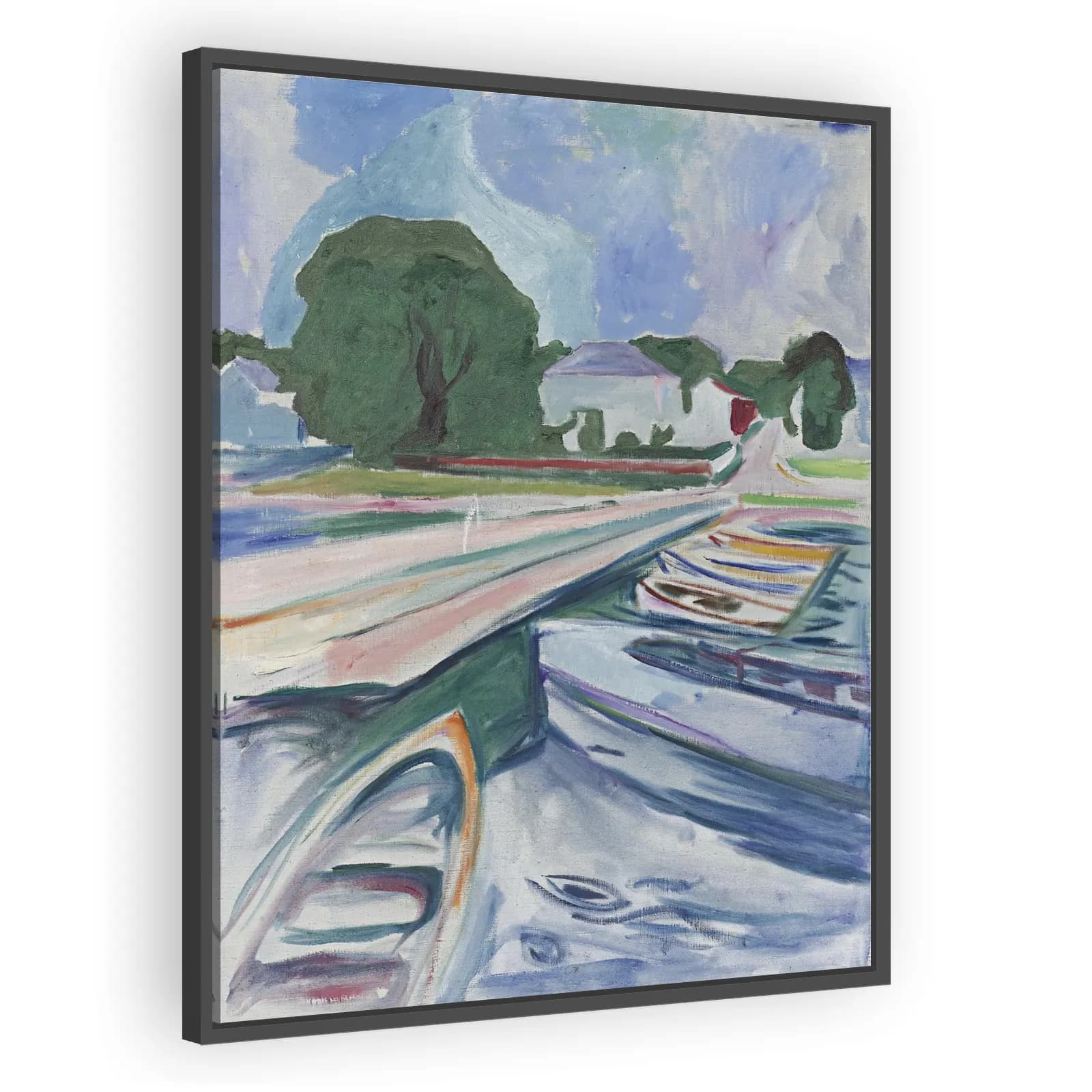 Rowboats at Åsgårdstrand by Edvard Munch