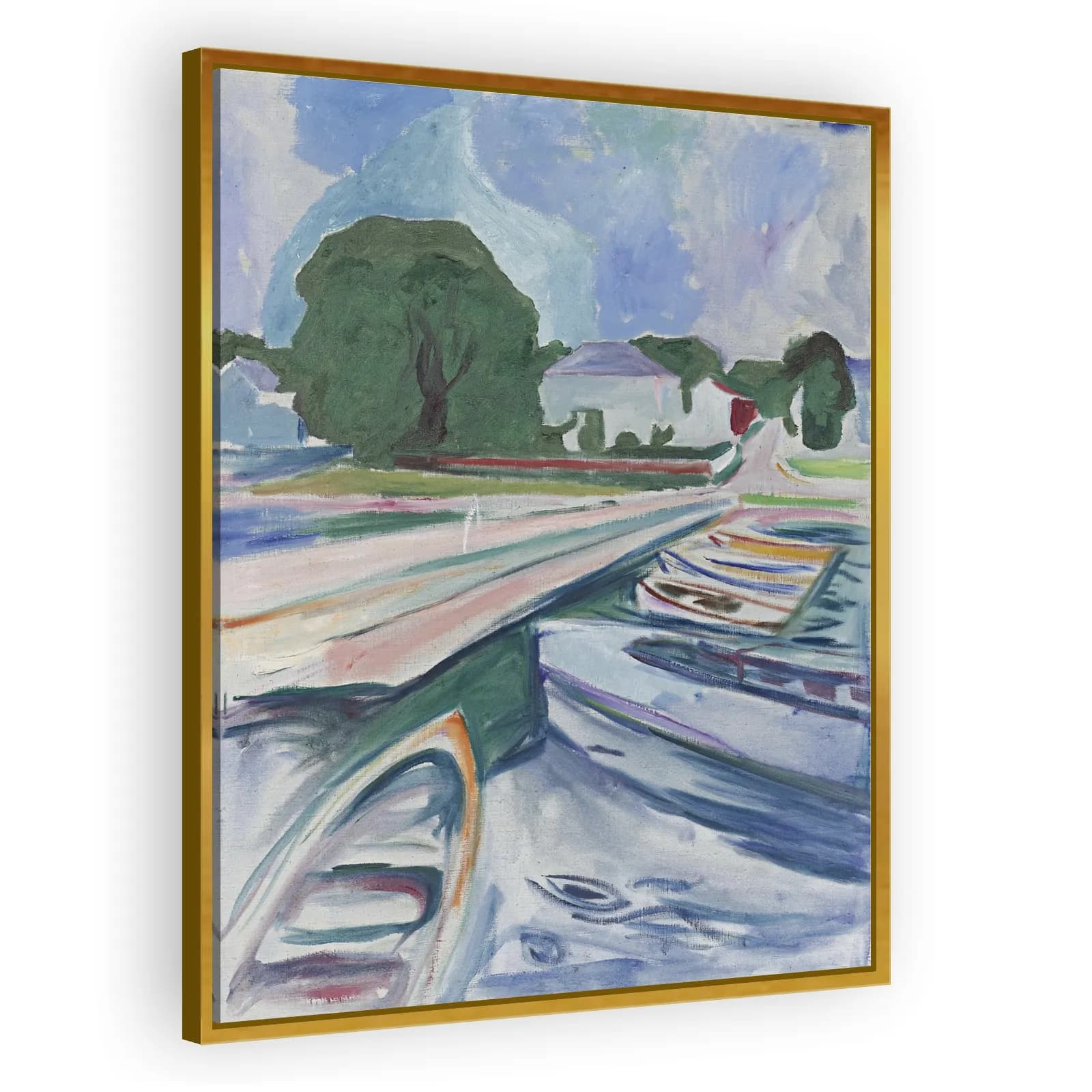 Rowboats at Åsgårdstrand by Edvard Munch - view 3 thumbnail