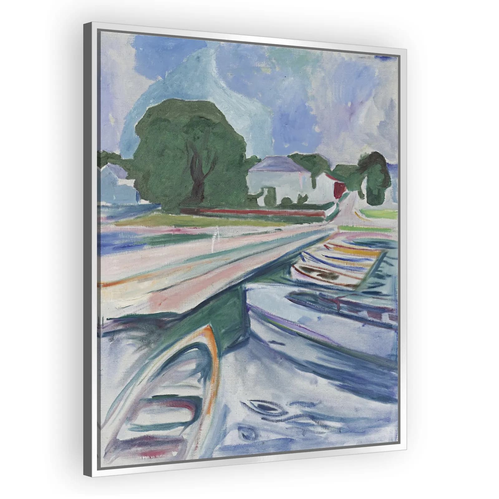 Rowboats at Åsgårdstrand by Edvard Munch - view 4 thumbnail