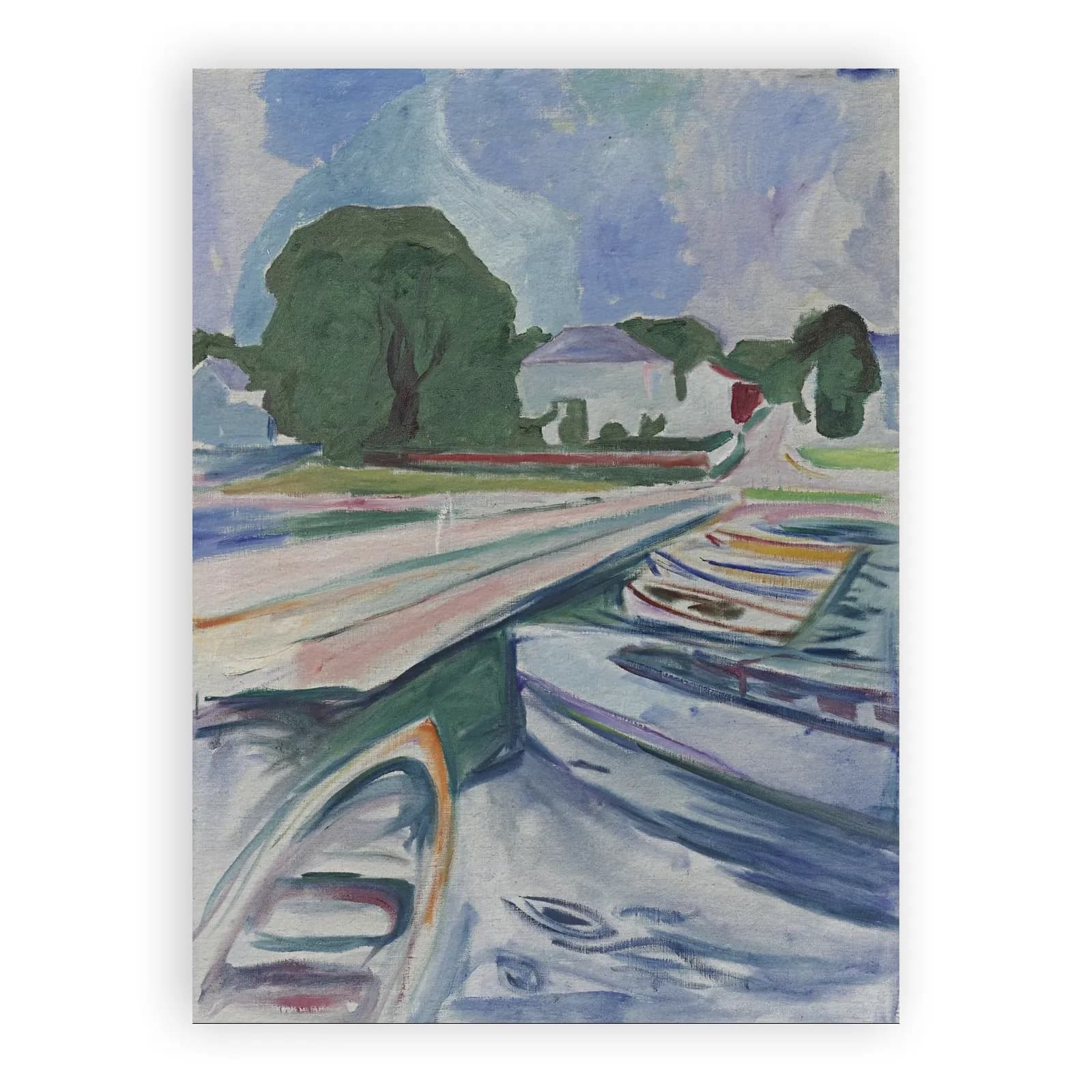 Rowboats at Åsgårdstrand by Edvard Munch - view 6 thumbnail