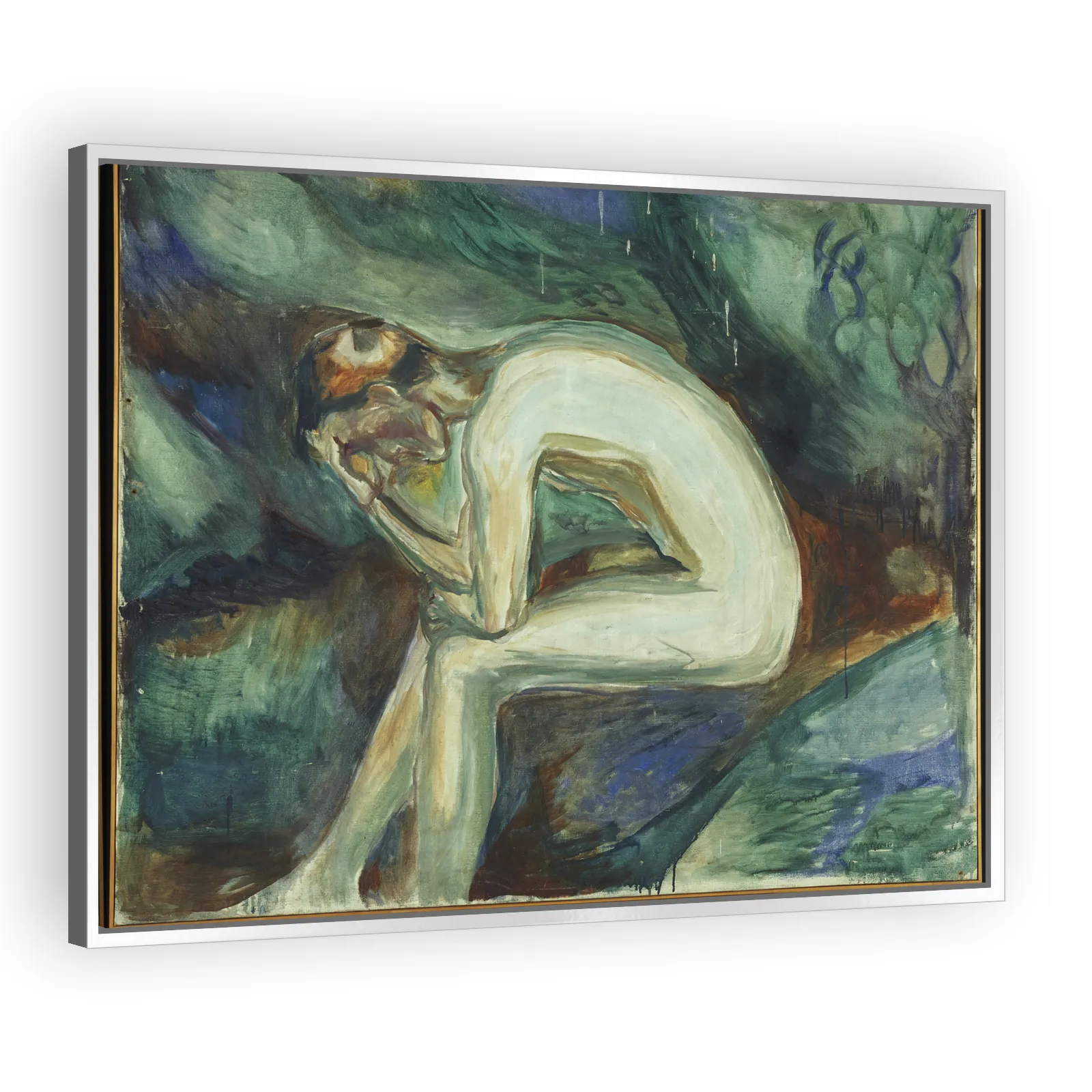 Seated Male Nude in the Forest by Edvard Munch - view 4 thumbnail
