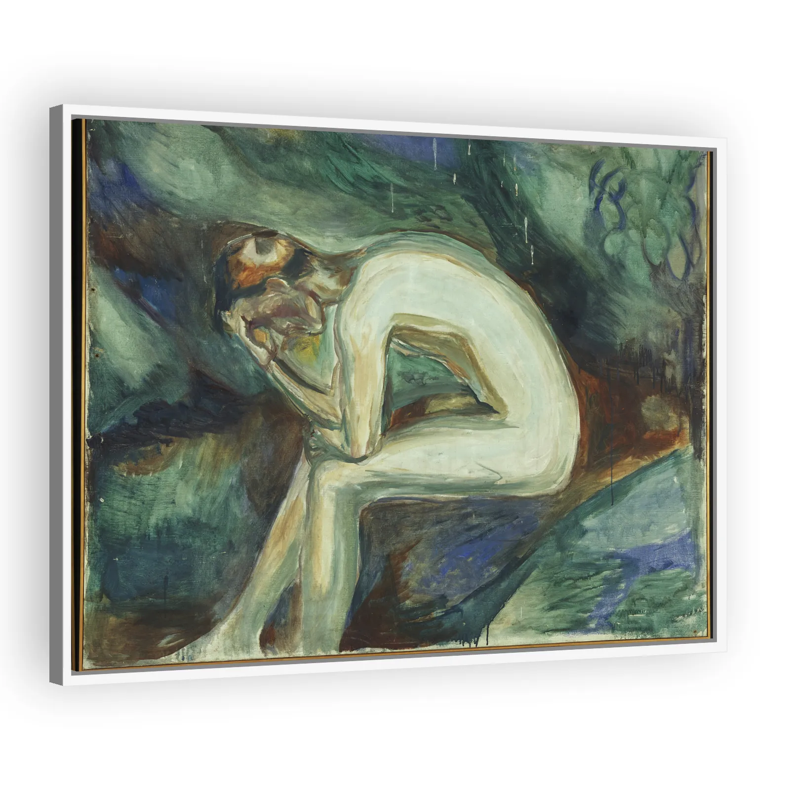 Seated Male Nude in the Forest by Edvard Munch - view 5 thumbnail