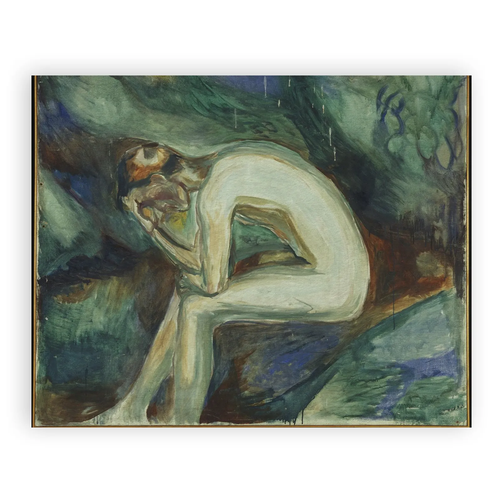 Seated Male Nude in the Forest by Edvard Munch - view 6 thumbnail