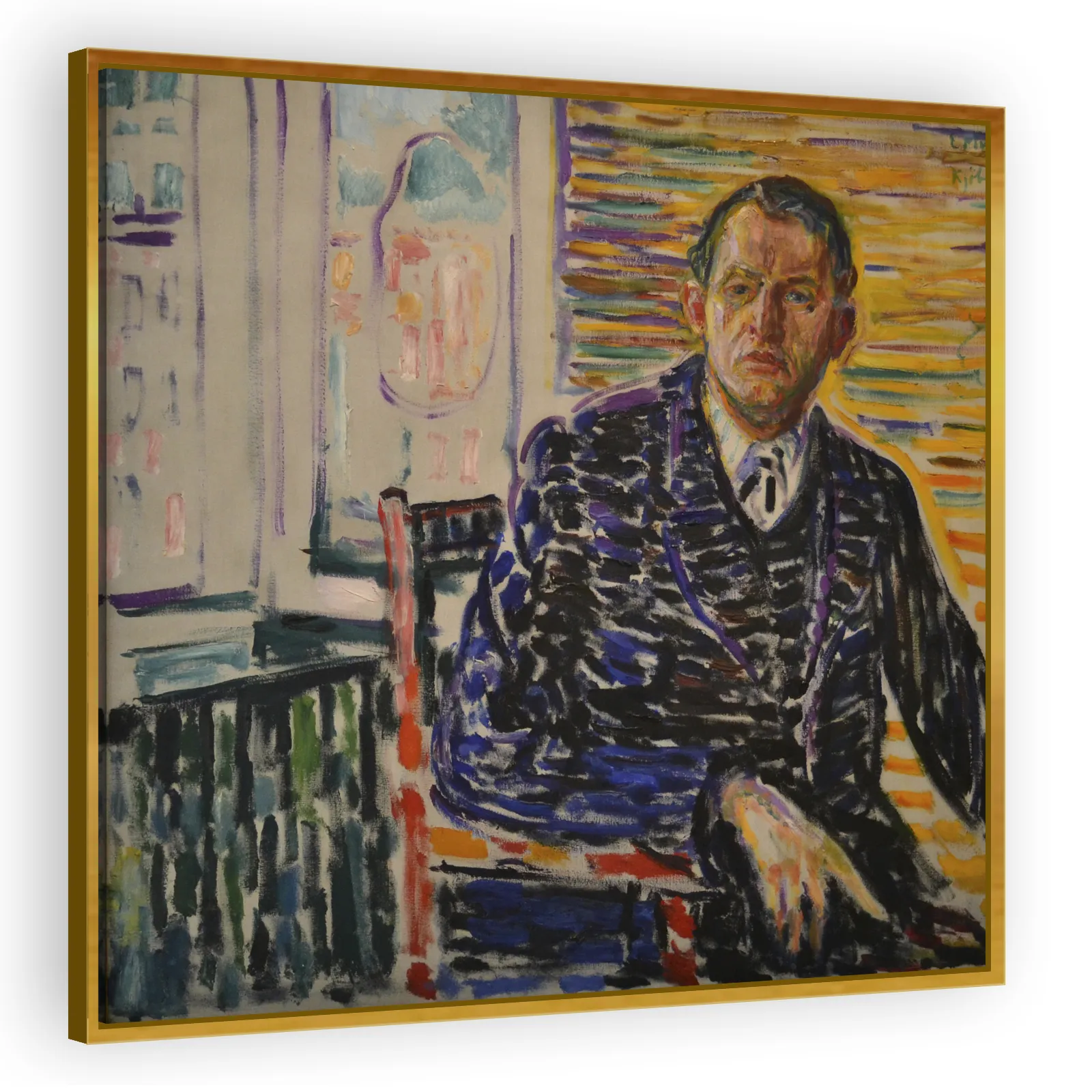 Self-Portrait in the Clinic by Edvard Munch - view 3 thumbnail