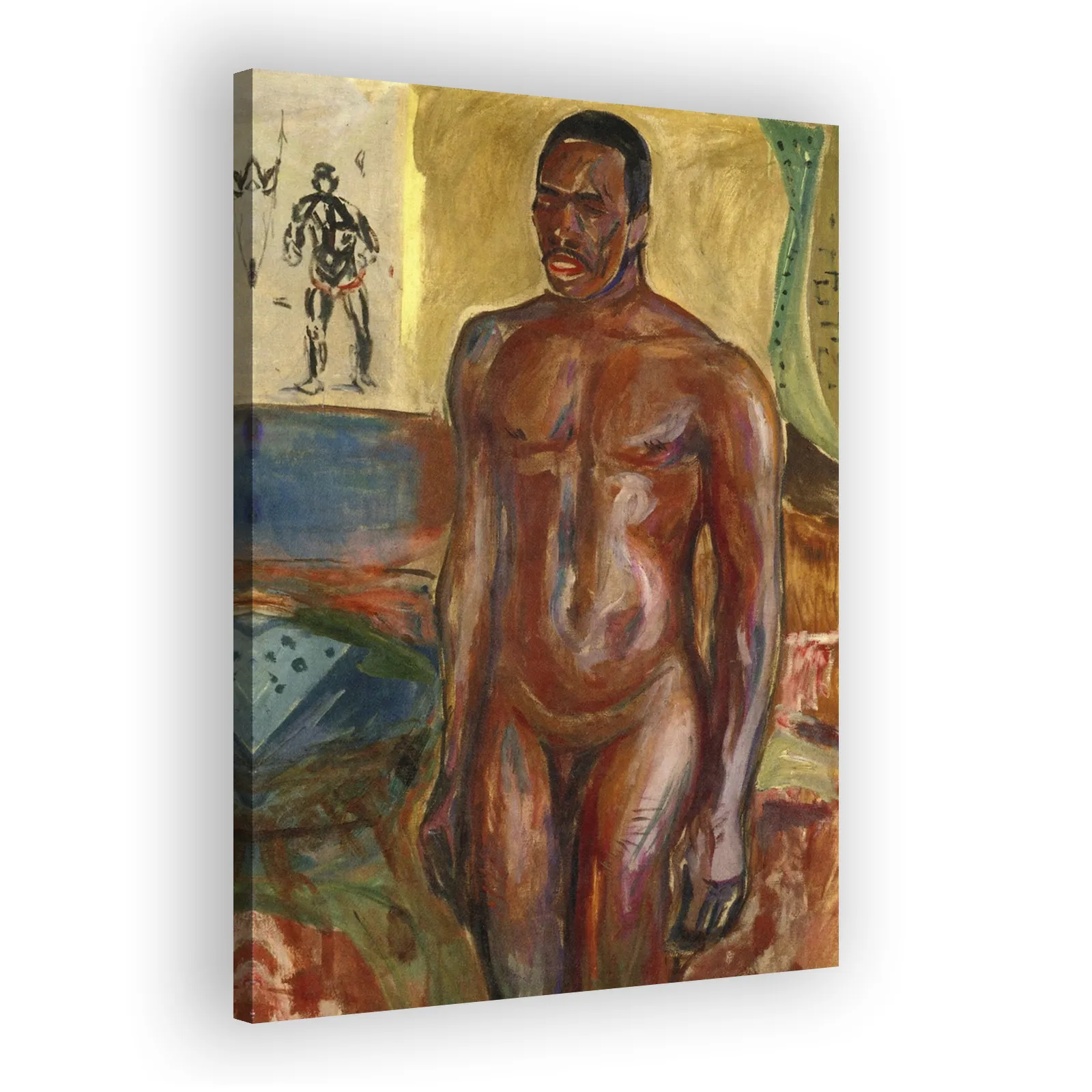 Standing Naked African by Edvard Munch - view 2 thumbnail