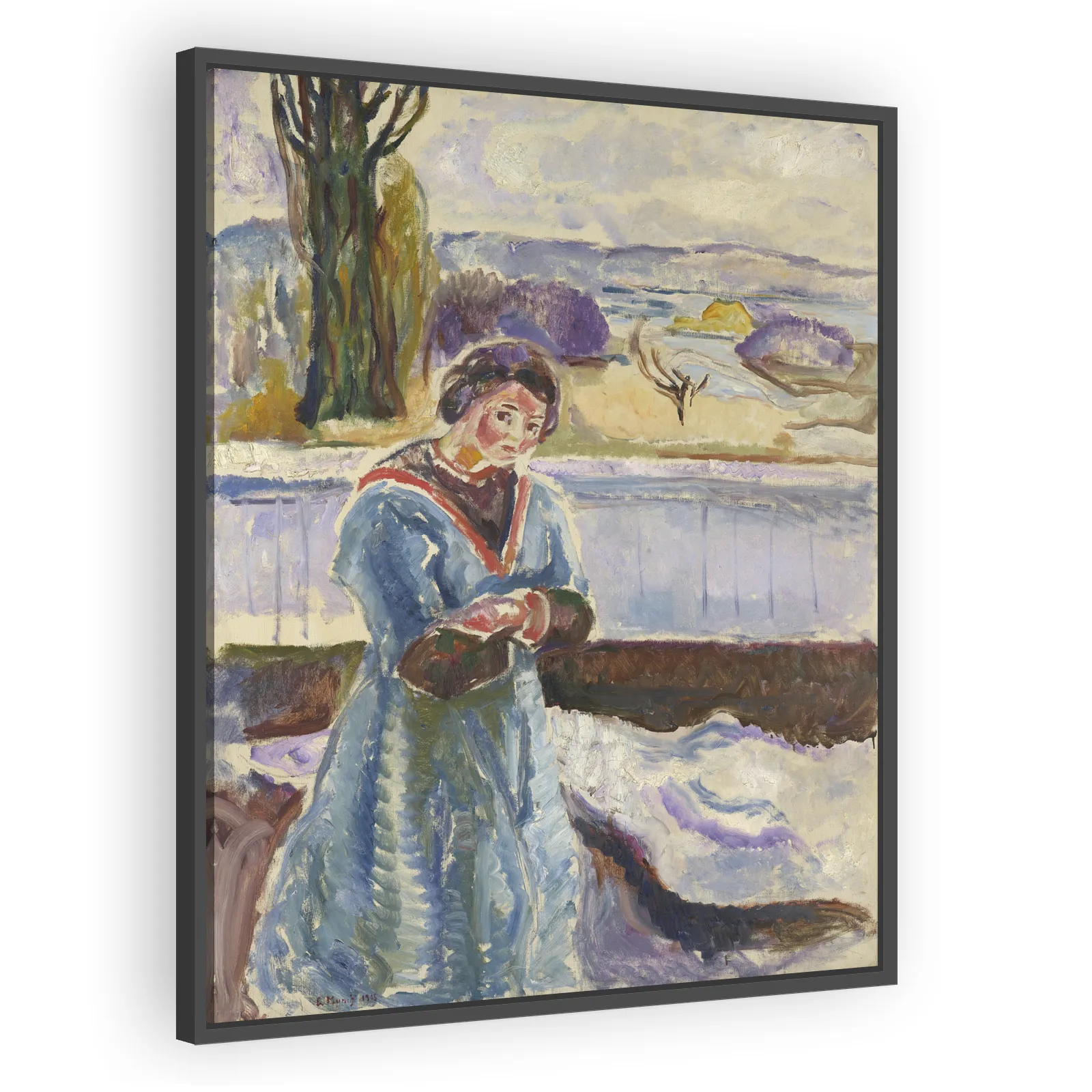 Standing Woman with Arms Folded by Edvard Munch