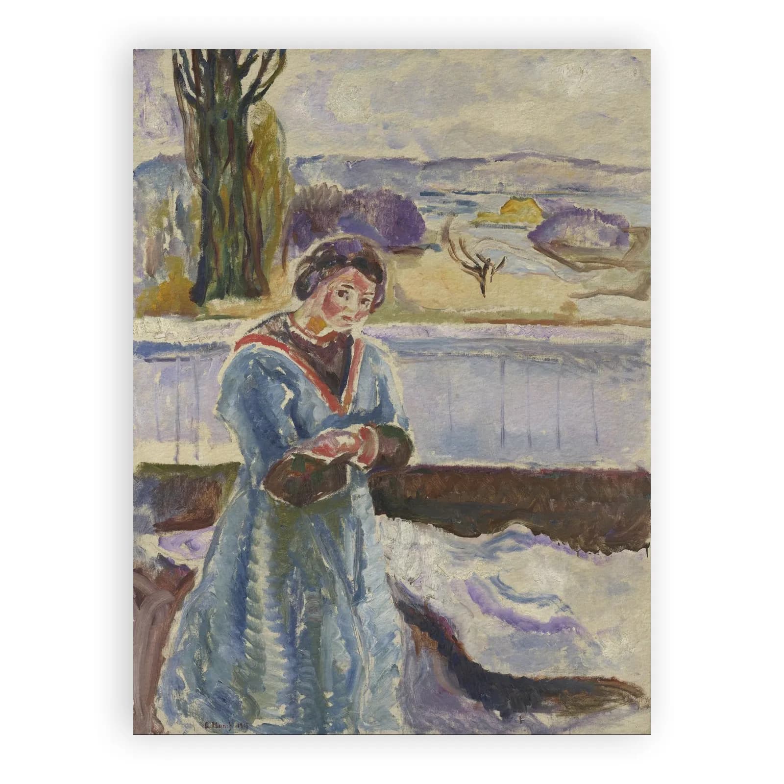 Standing Woman with Arms Folded by Edvard Munch - view 6 thumbnail