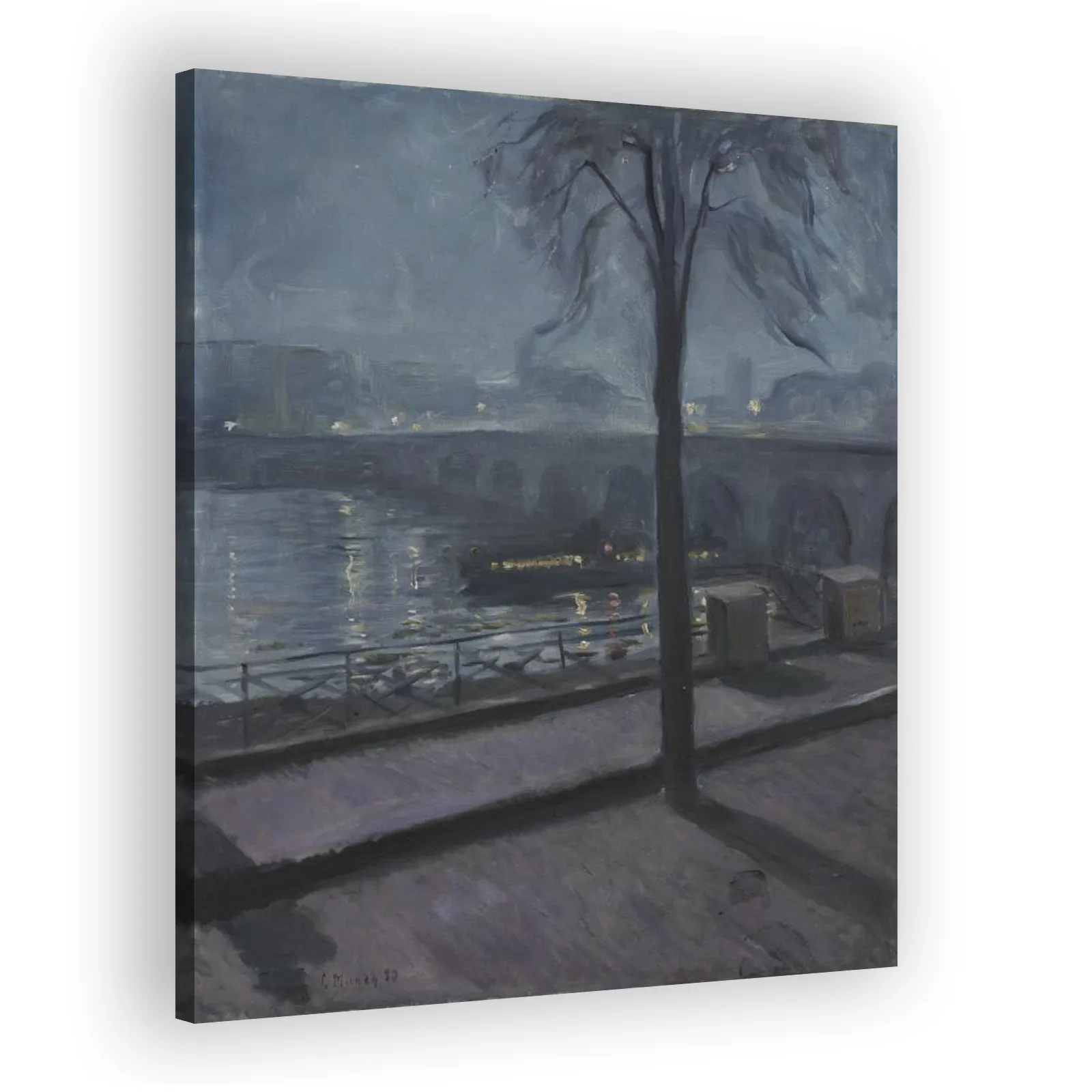 The Seine at Saint-Cloud by Edvard Munch - view 2 thumbnail