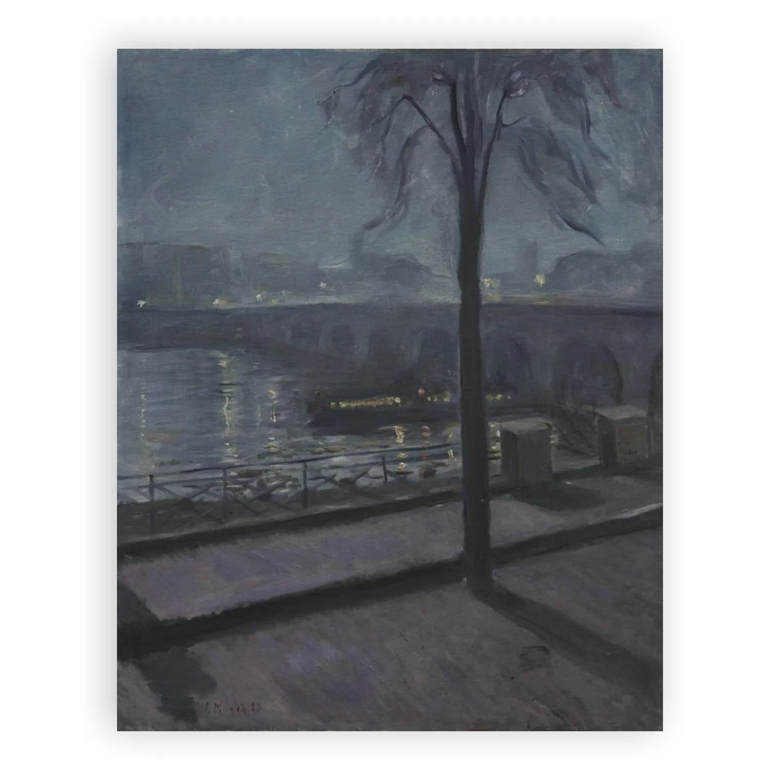 The Seine at Saint-Cloud by Edvard Munch - view 6 thumbnail