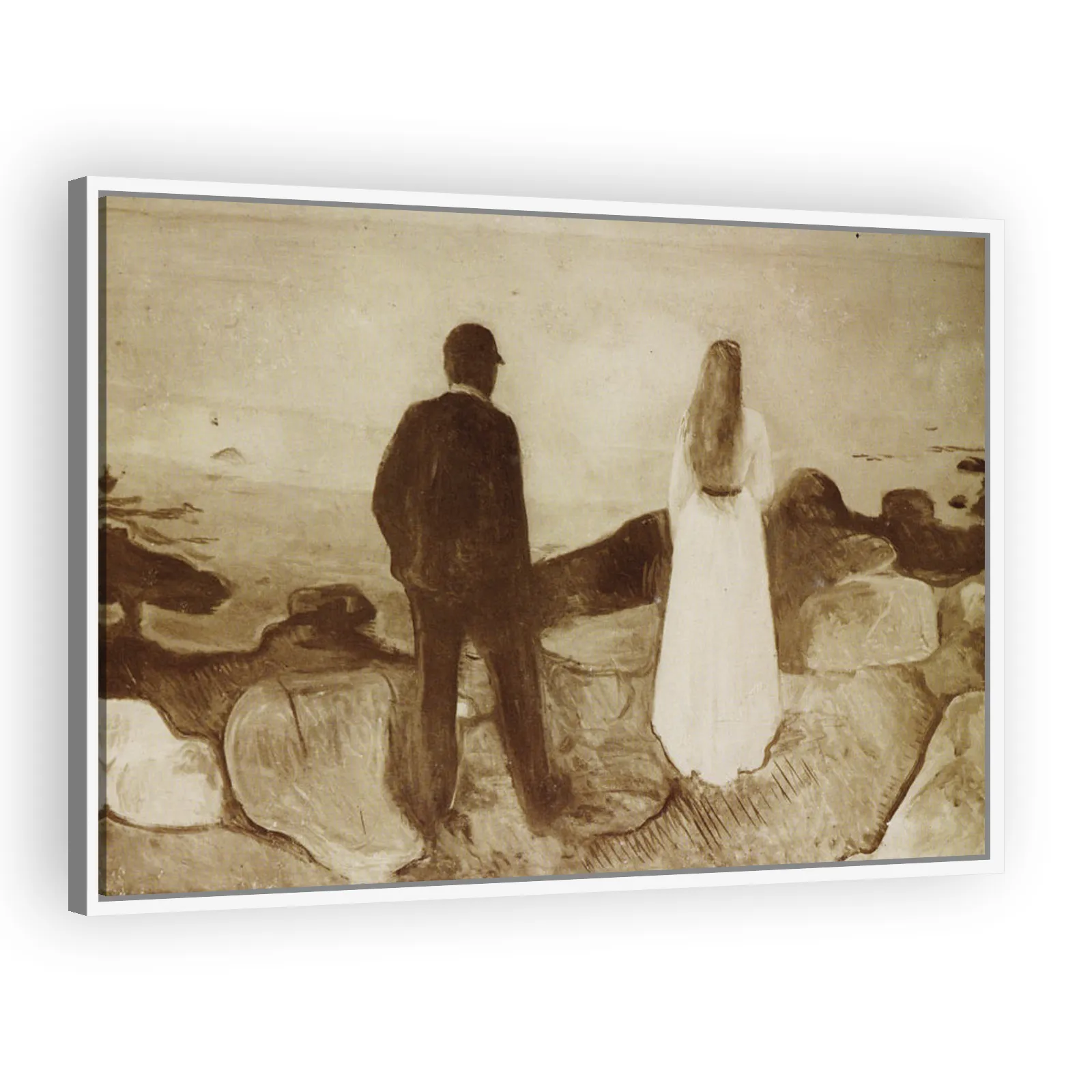 Two Human Beings. The Lonely Ones by Edvard Munch - view 5 thumbnail