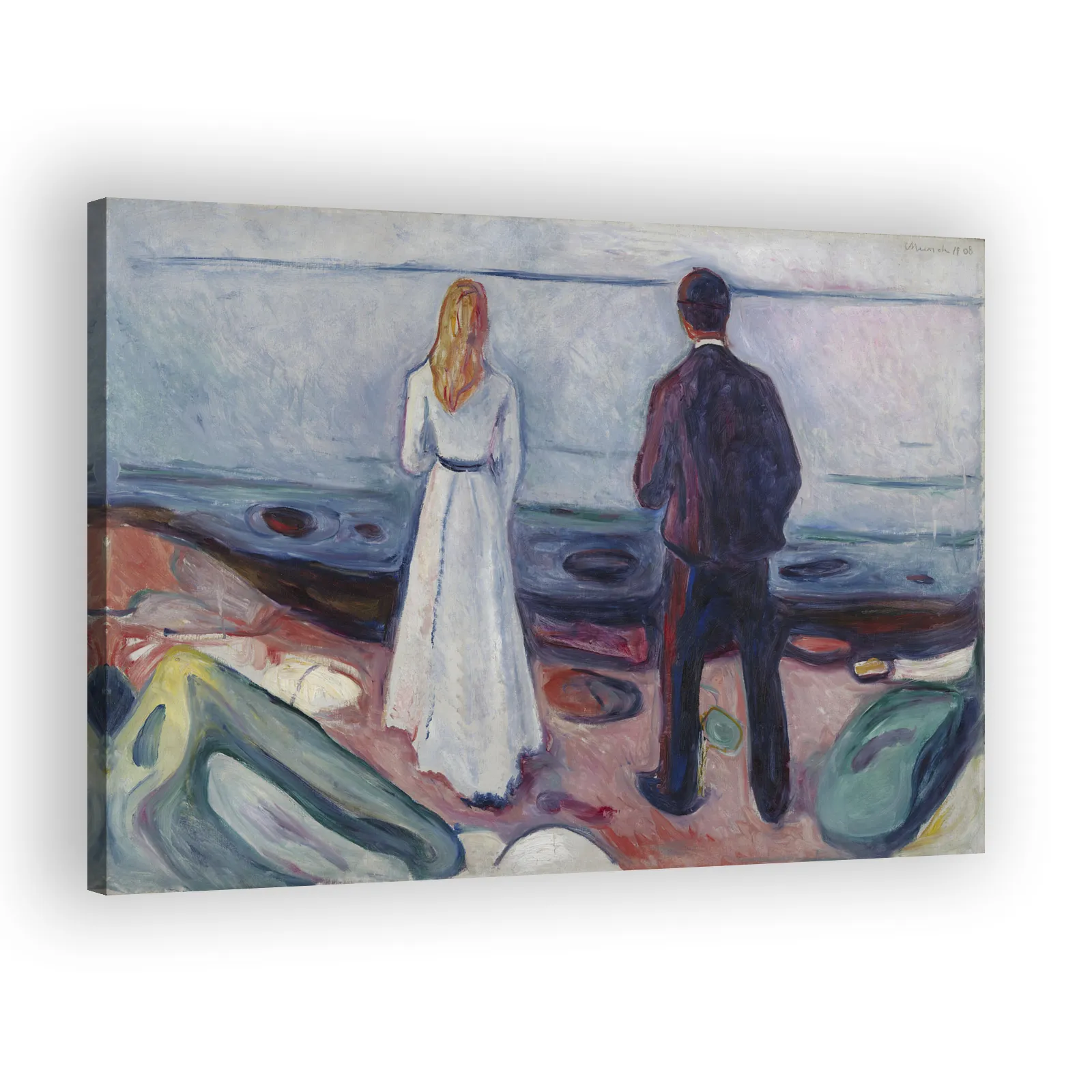 Two Human Beings. The Lonely Ones by Edvard Munch - view 2 thumbnail