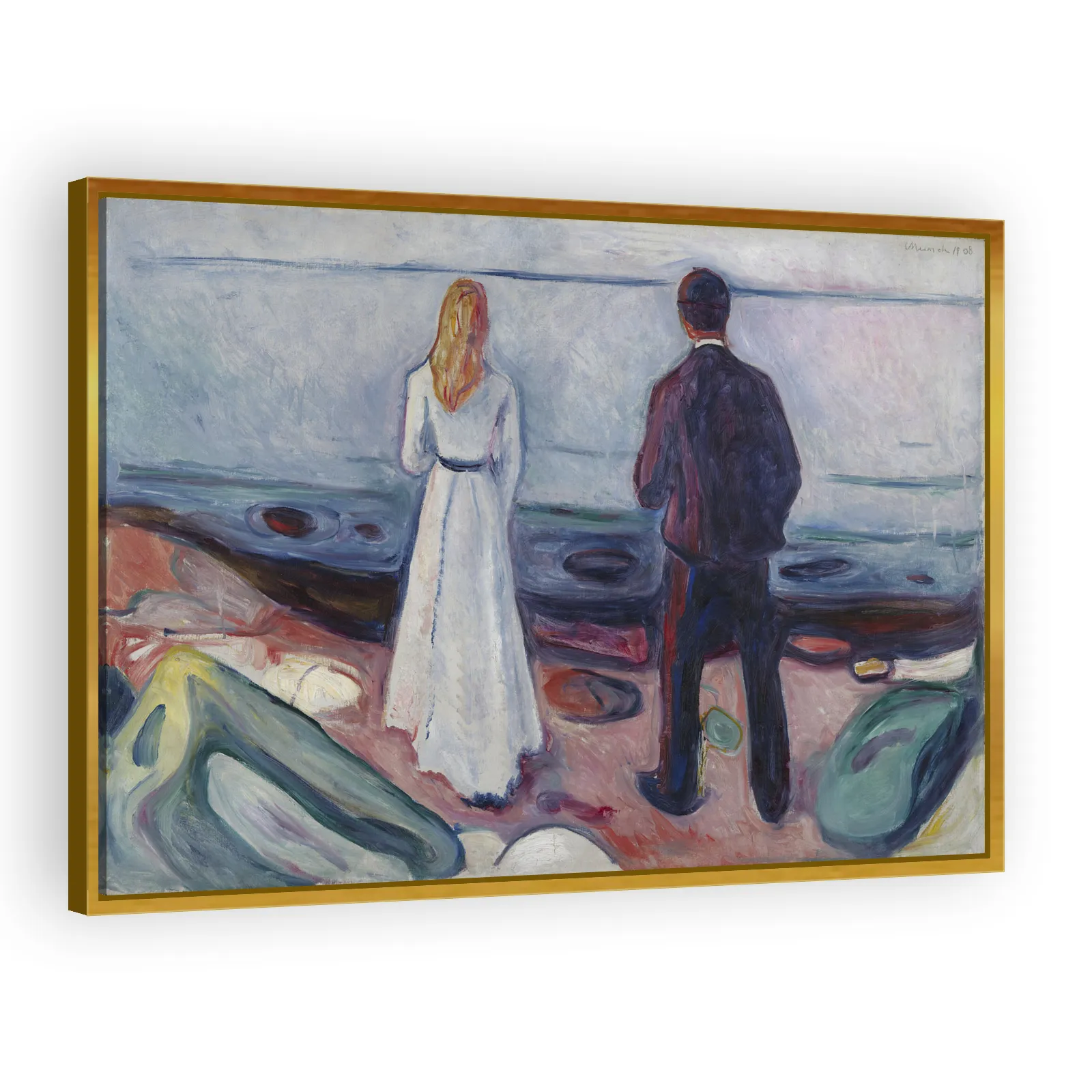 Two Human Beings. The Lonely Ones by Edvard Munch - view 3 thumbnail