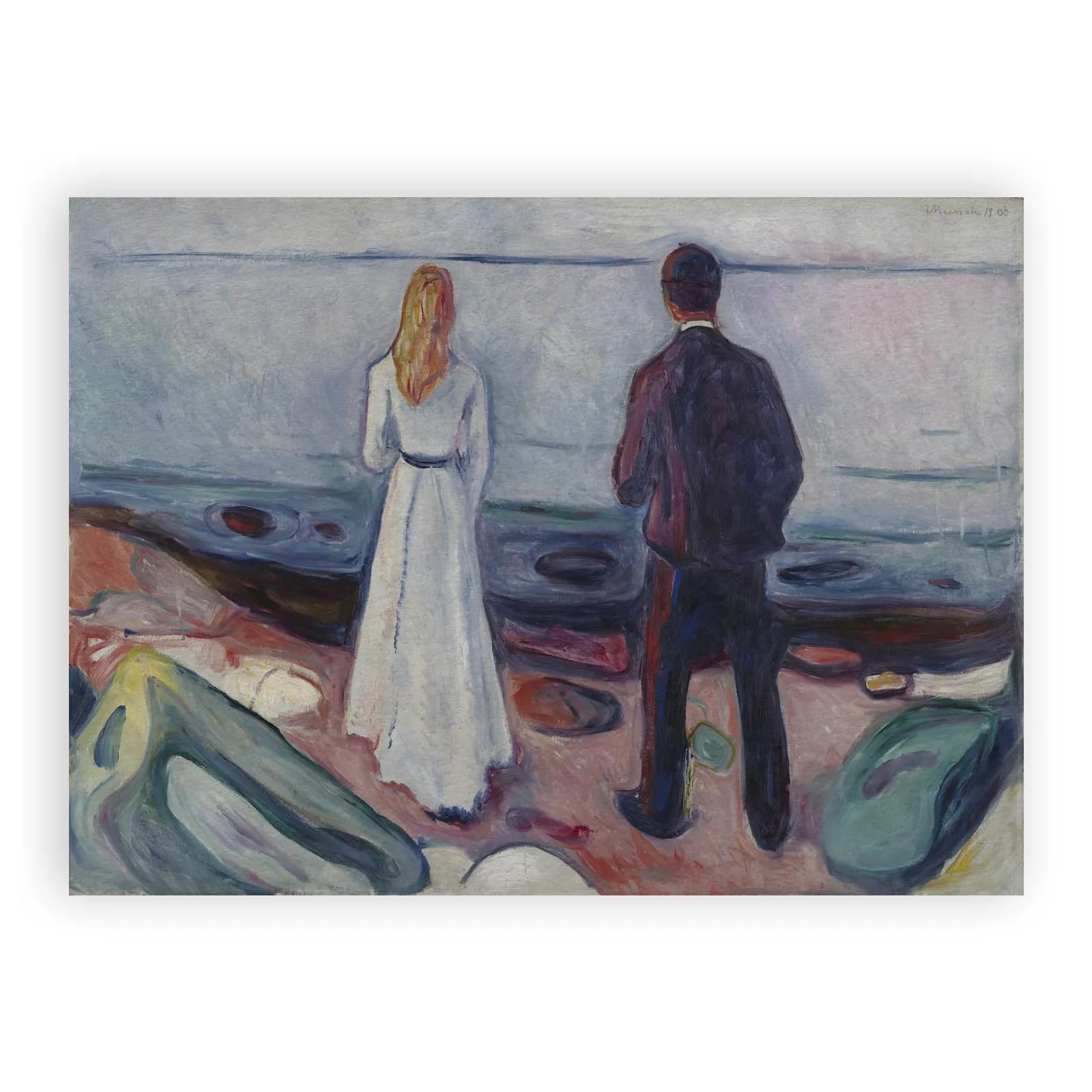 Two Human Beings. The Lonely Ones by Edvard Munch - view 6 thumbnail