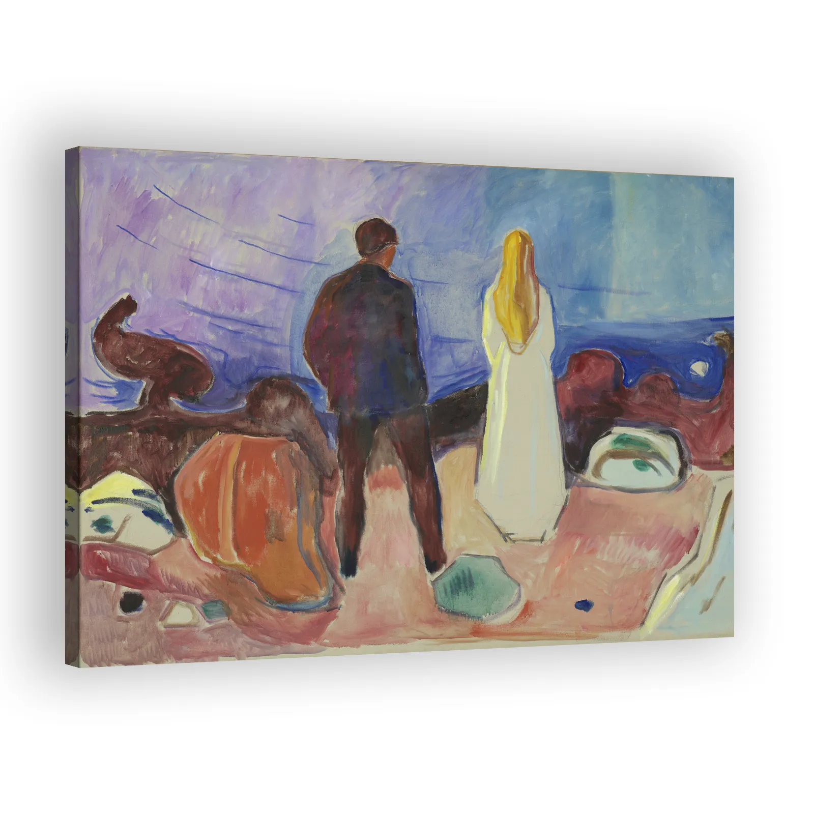 Two Human Beings. The Lonely Ones by Edvard Munch - view 2 thumbnail