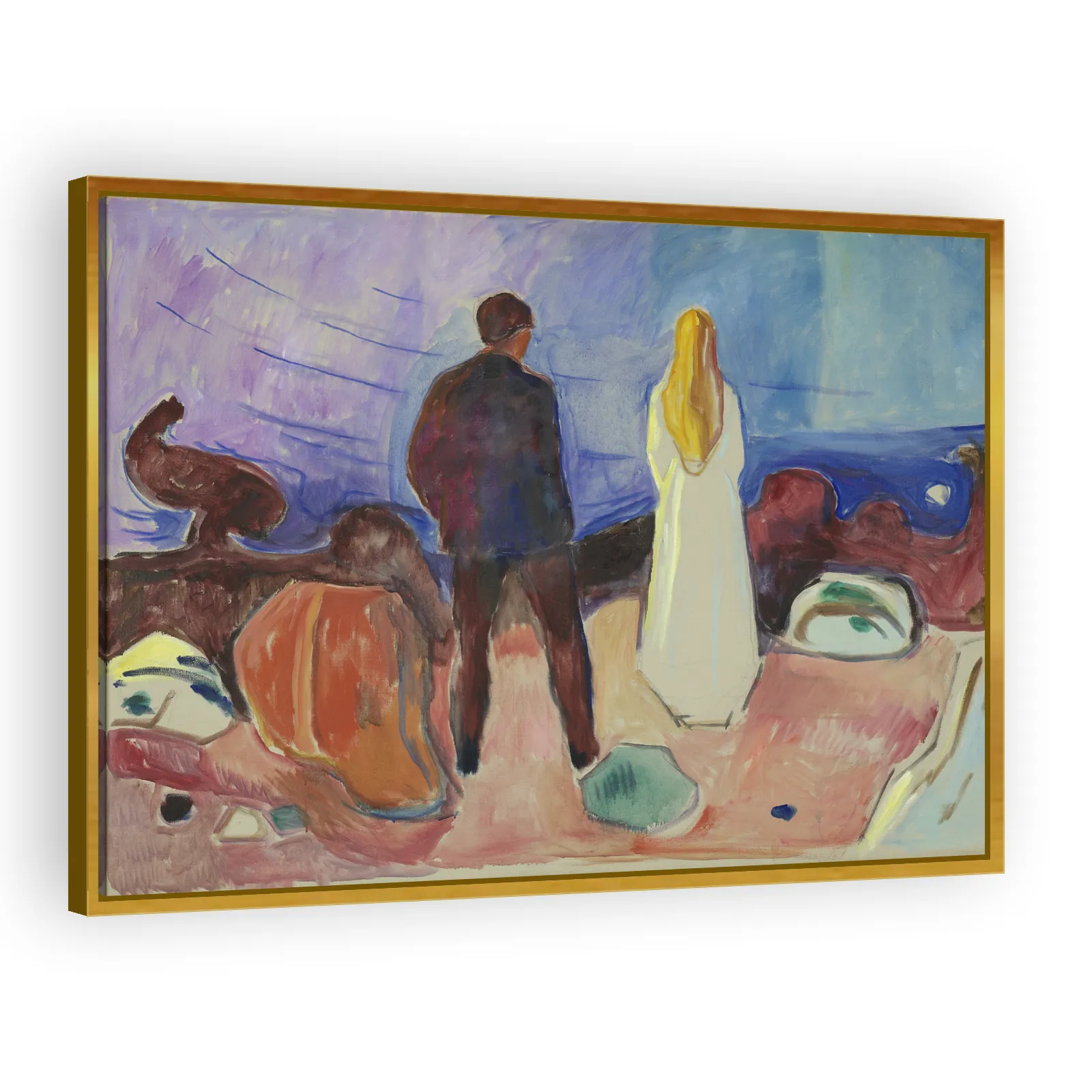 Two Human Beings. The Lonely Ones by Edvard Munch - view 3 thumbnail