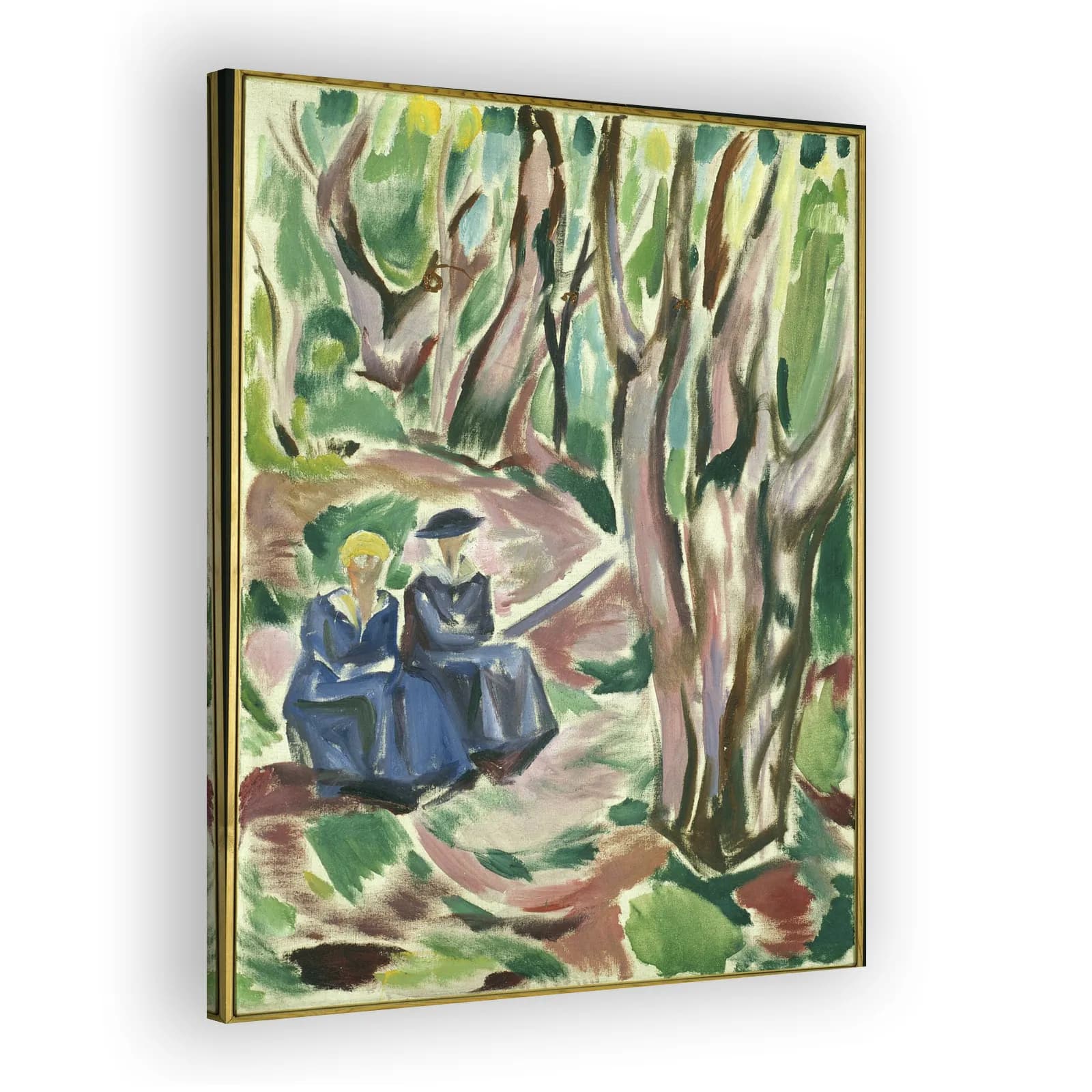 Two Women in the Woods at Ekely by Edvard Munch - view 2 thumbnail