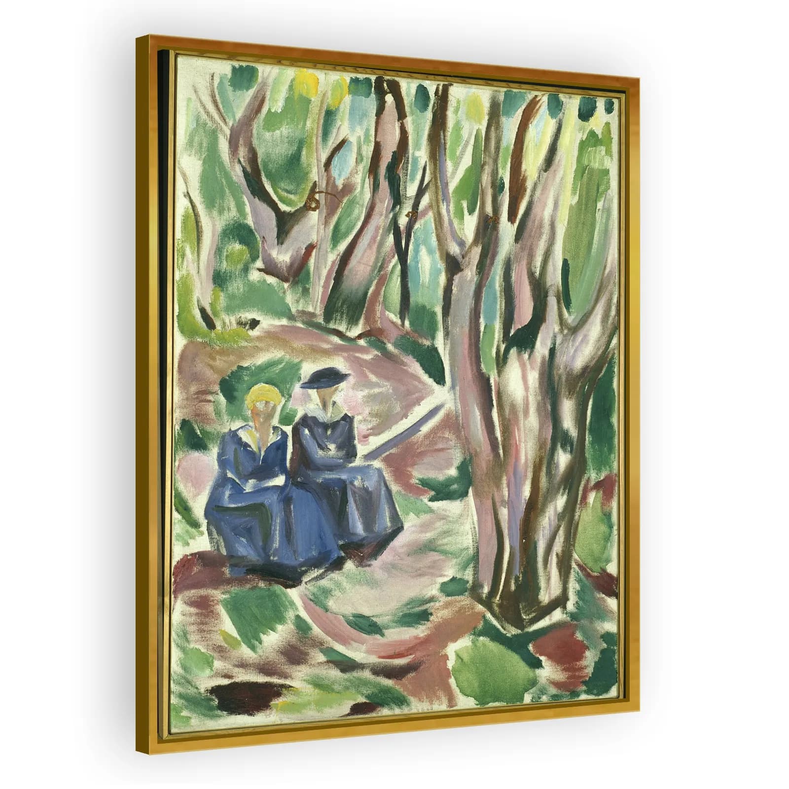 Two Women in the Woods at Ekely by Edvard Munch - view 3 thumbnail