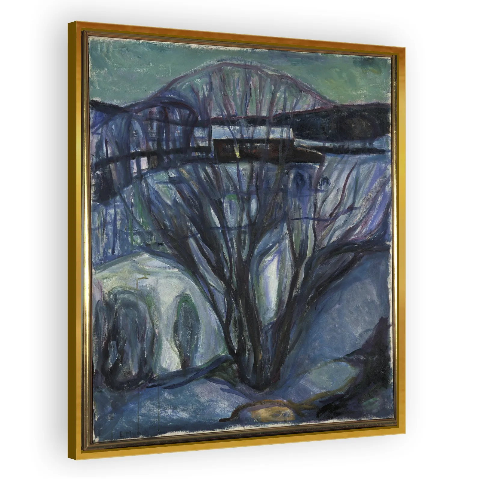 Winter Night by Edvard Munch - view 3 thumbnail