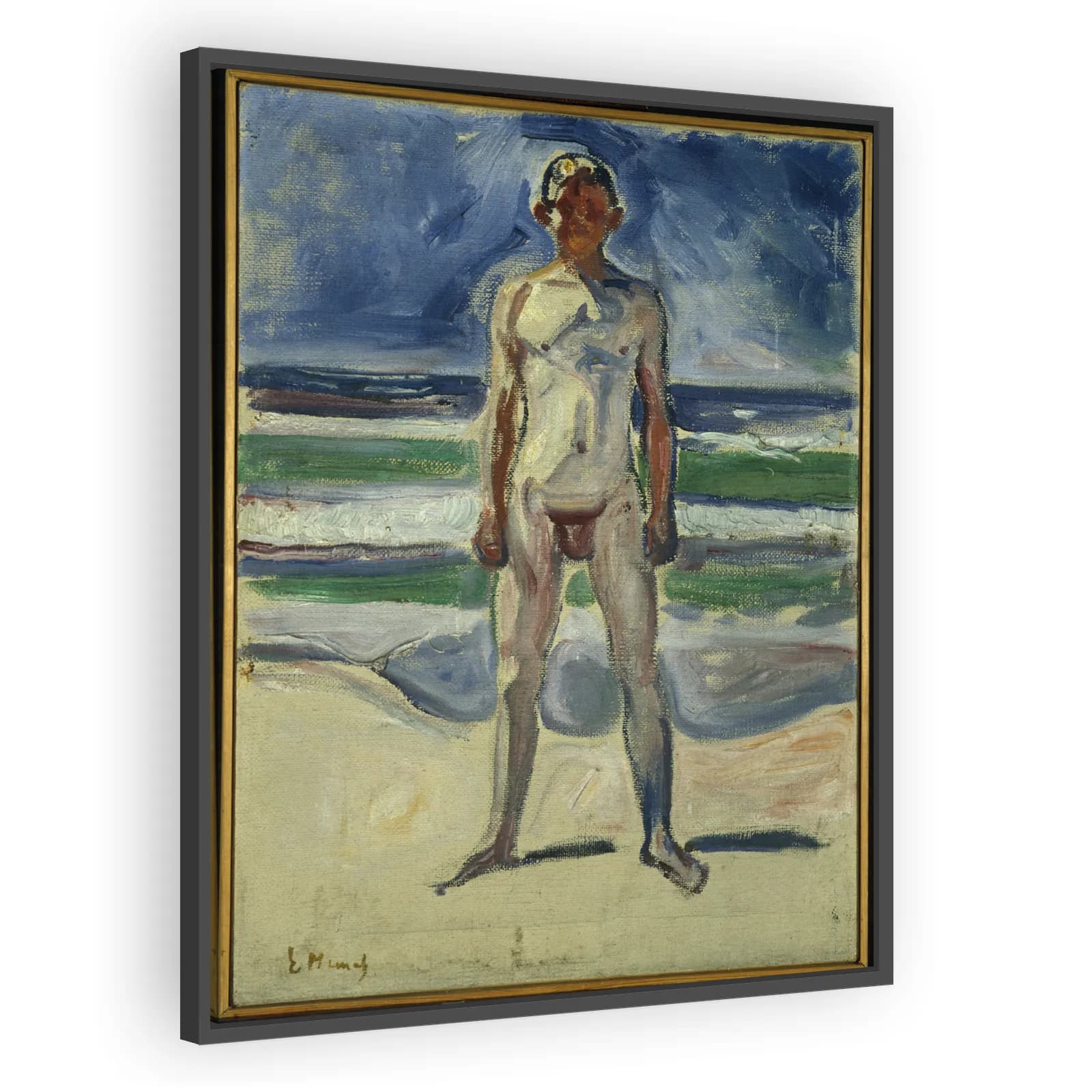 Young Man on the Beach by Edvard Munch