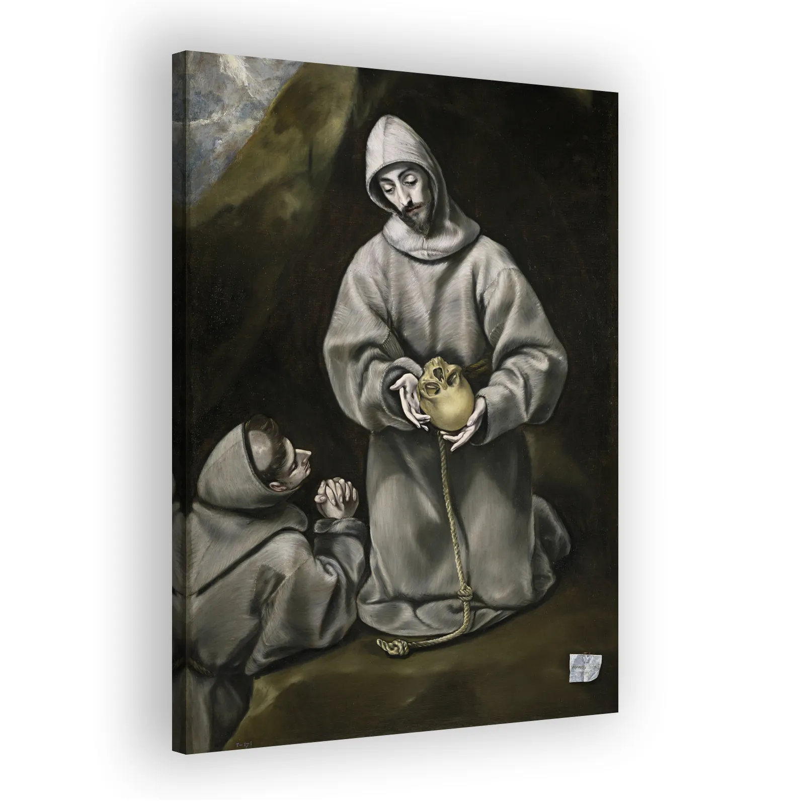 Saint Francis of Assisi and Brother Leo Meditating on Death by El Greco - view 2 thumbnail