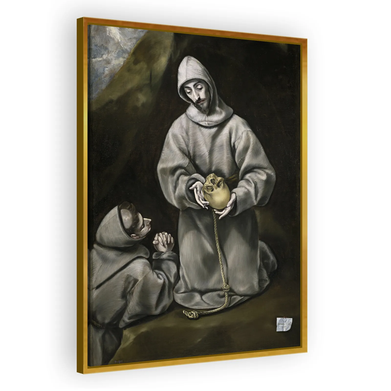 Saint Francis of Assisi and Brother Leo Meditating on Death by El Greco - view 3 thumbnail