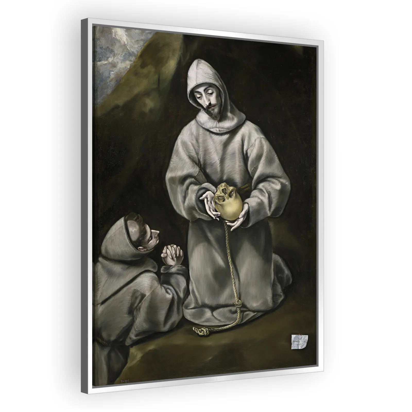 Saint Francis of Assisi and Brother Leo Meditating on Death by El Greco - view 4 thumbnail