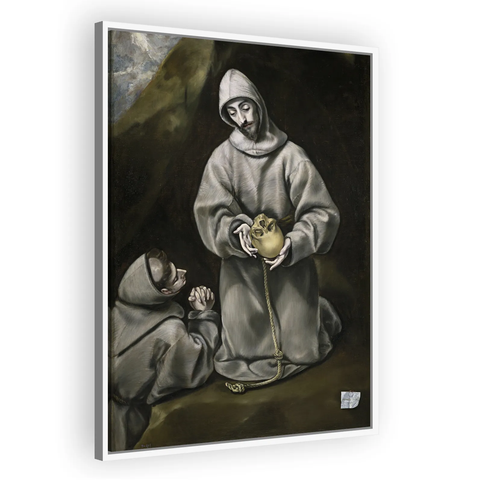 Saint Francis of Assisi and Brother Leo Meditating on Death by El Greco - view 5 thumbnail