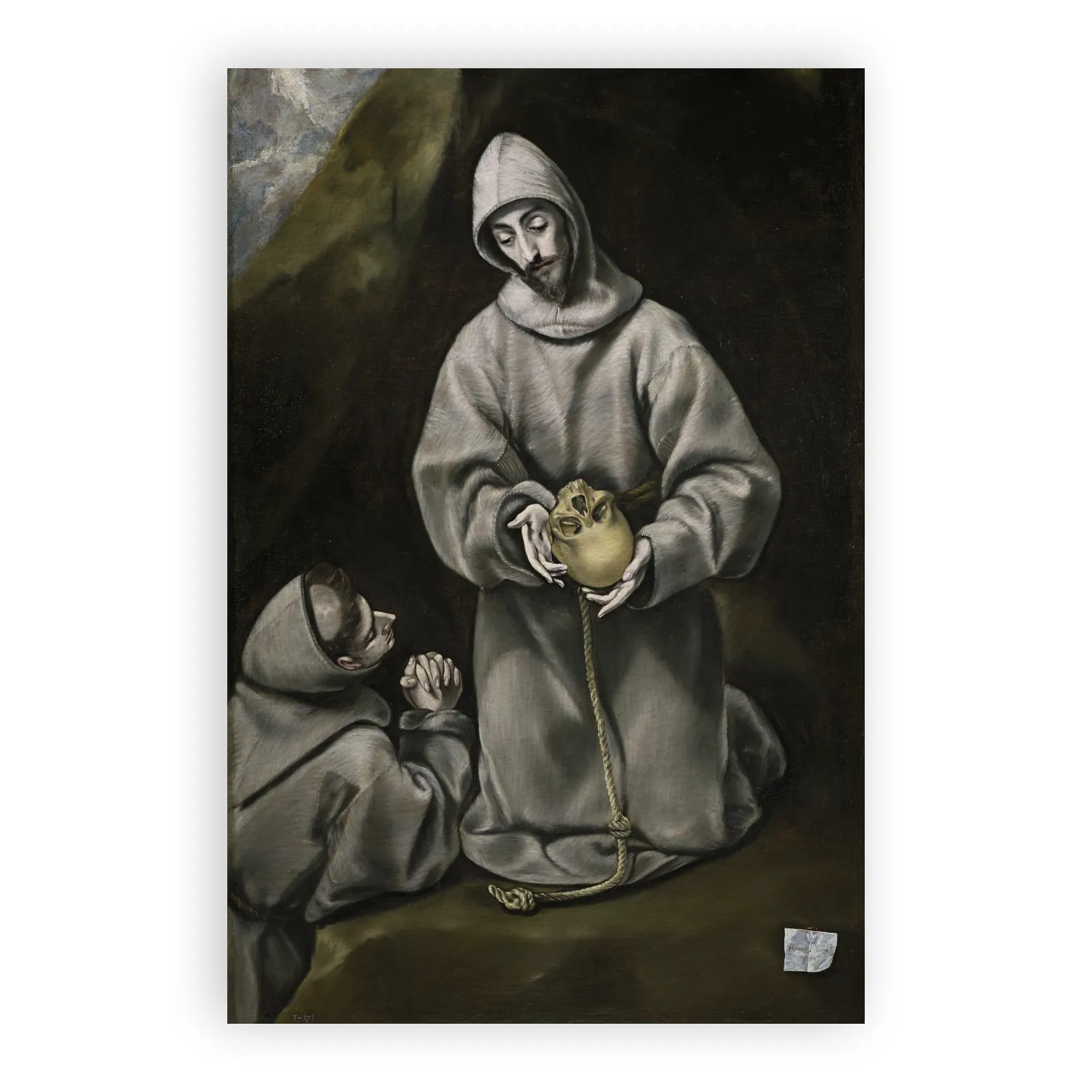 Saint Francis of Assisi and Brother Leo Meditating on Death by El Greco - view 6 thumbnail
