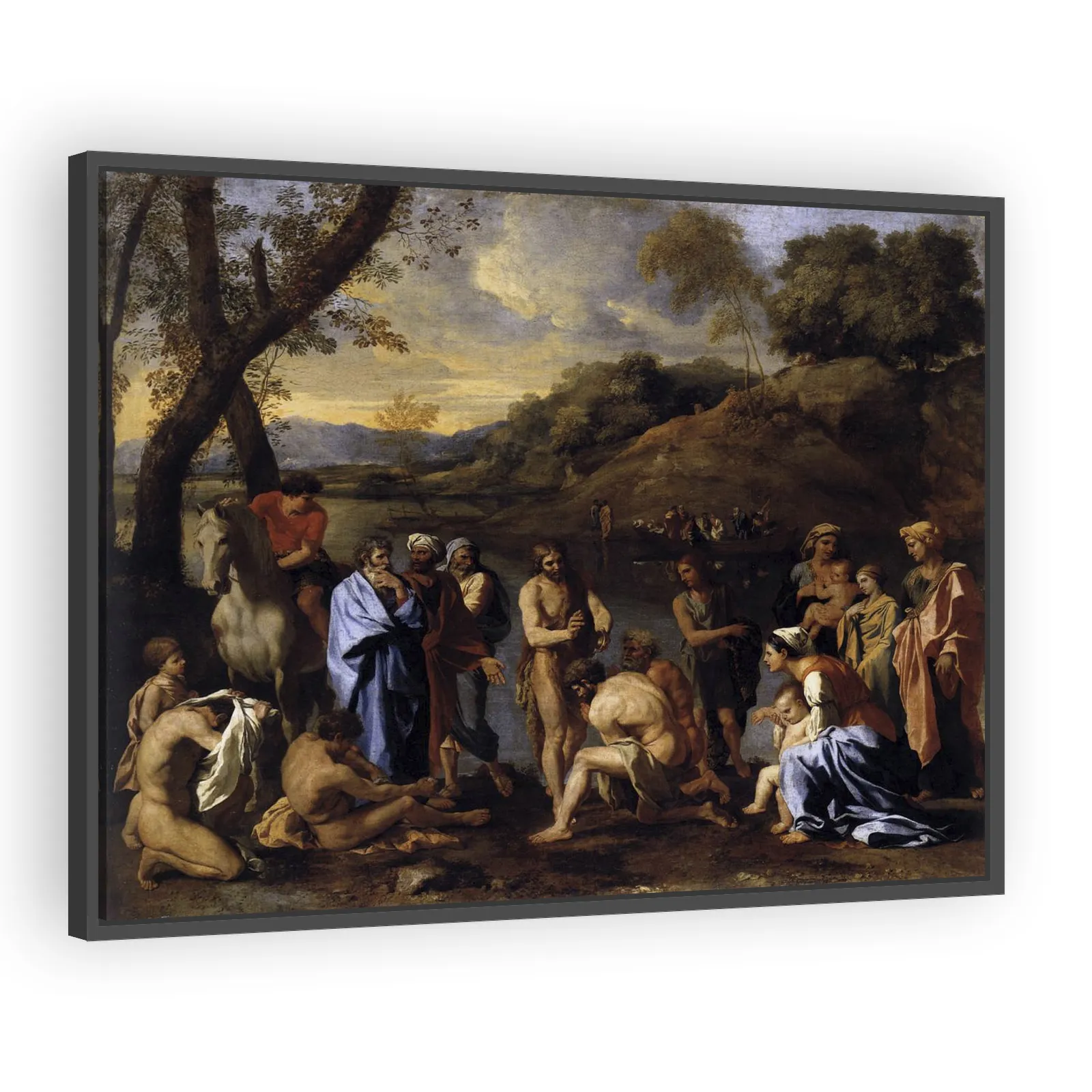 Saint John Baptising the People by Nicolas Poussin