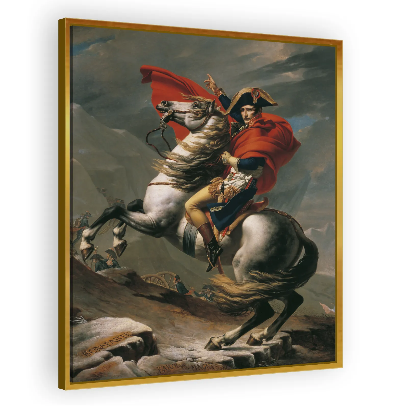 Napoleon Crossing the Alps by Jacques Louis David - view 3 thumbnail