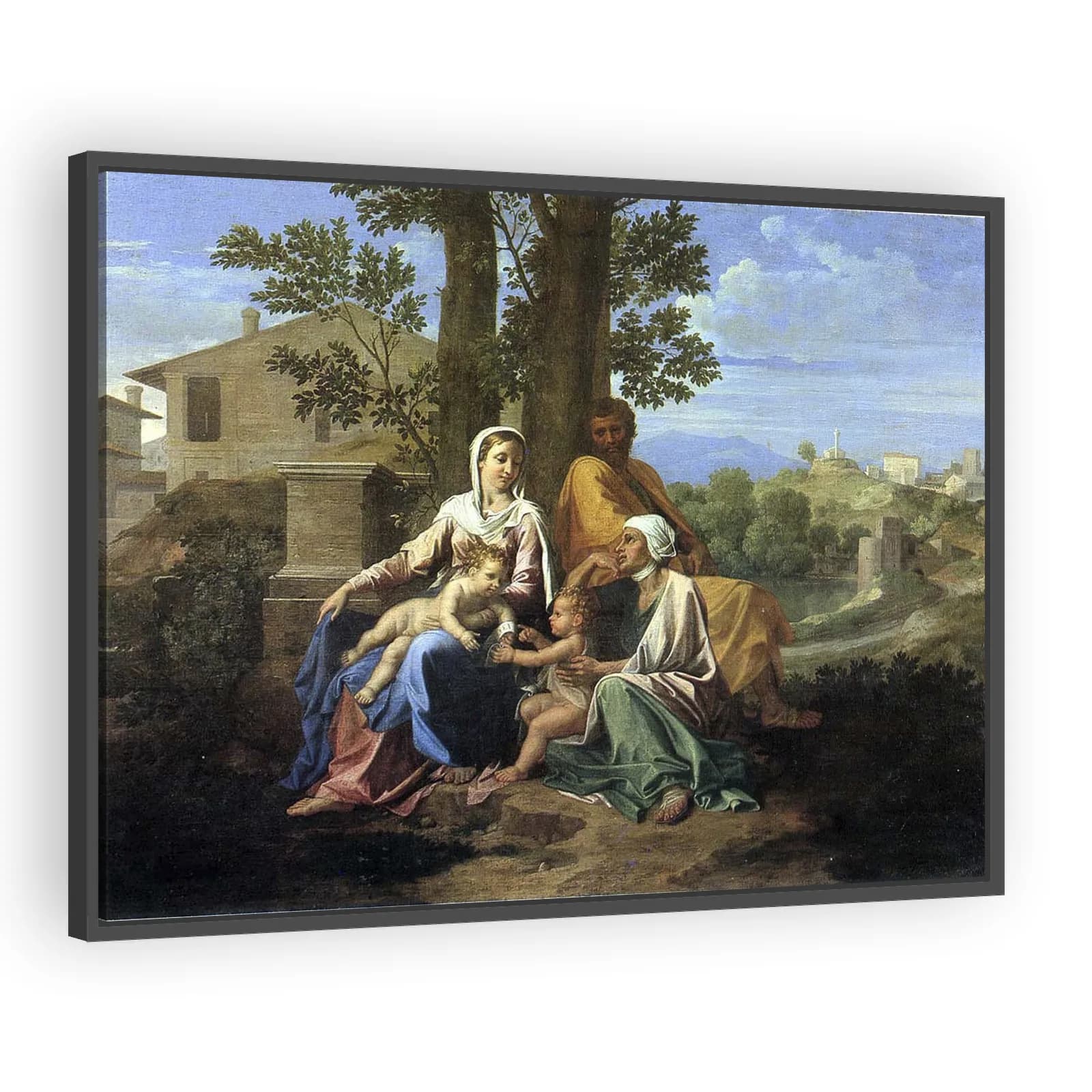 The Holy Family with Saint John and Saint Elizabeth in a Landscape by Nicolas Poussin