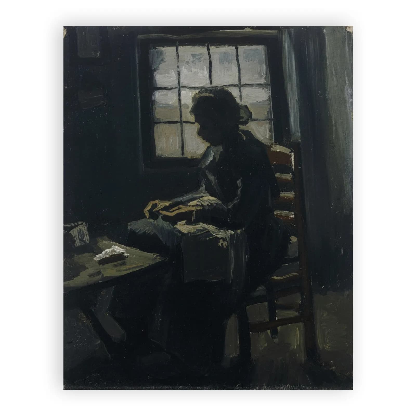 Woman Sewing by Vincent Van Gogh - view 6 thumbnail