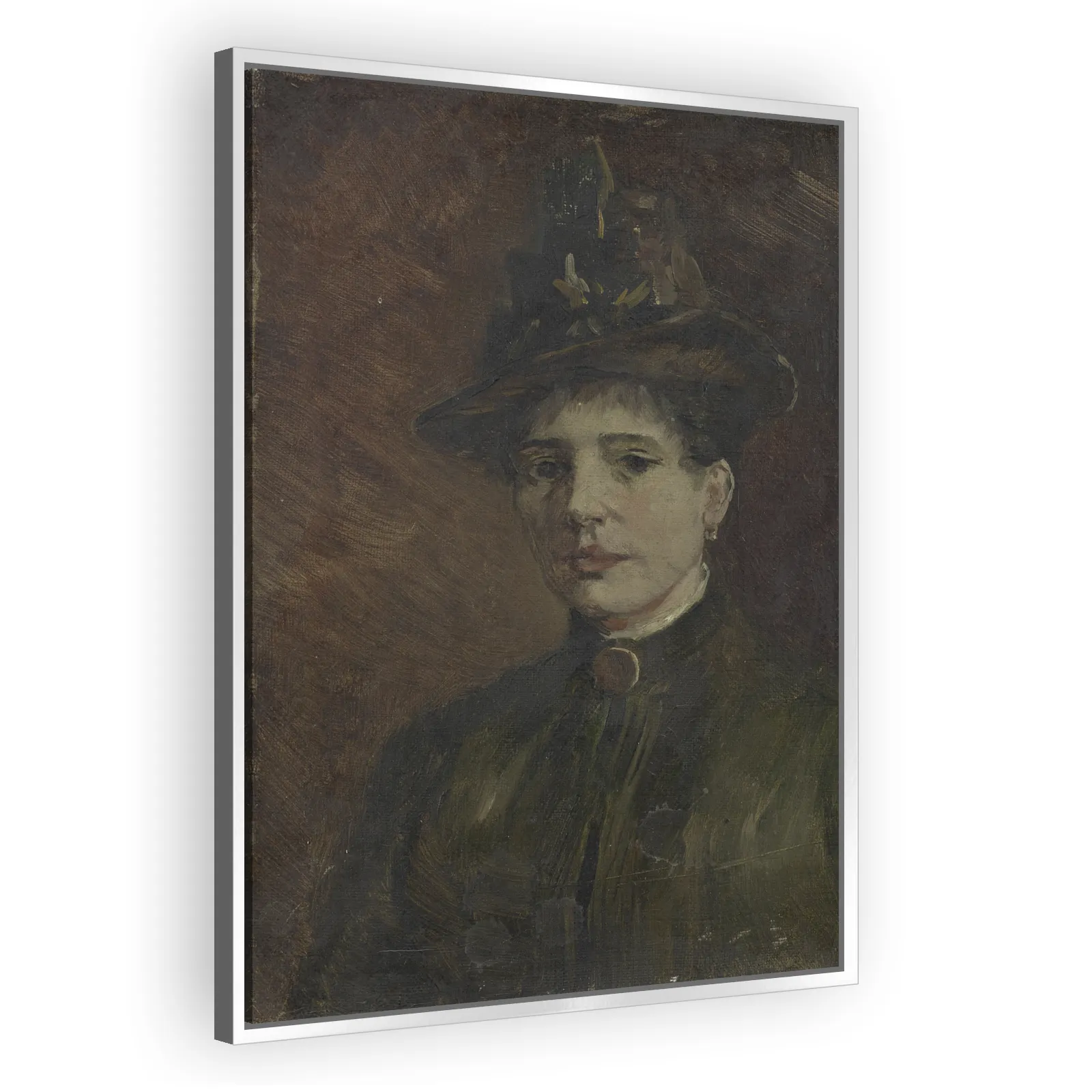 Portrait of a Woman Wearing a Hat by Vincent Van Gogh - view 4 thumbnail