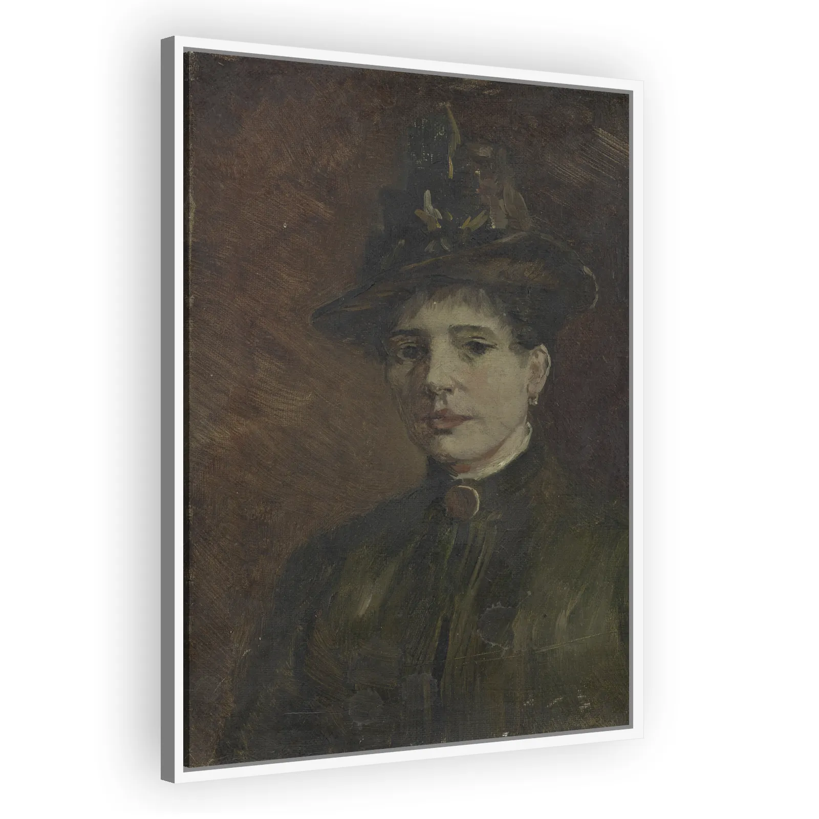 Portrait of a Woman Wearing a Hat by Vincent Van Gogh - view 5 thumbnail