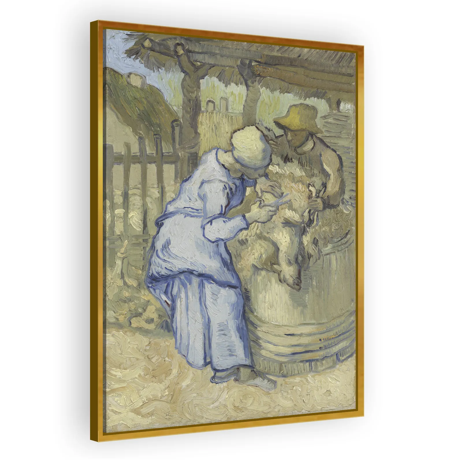 The Sheep-Shearer (after Millet) by Vincent Van Gogh - view 3 thumbnail