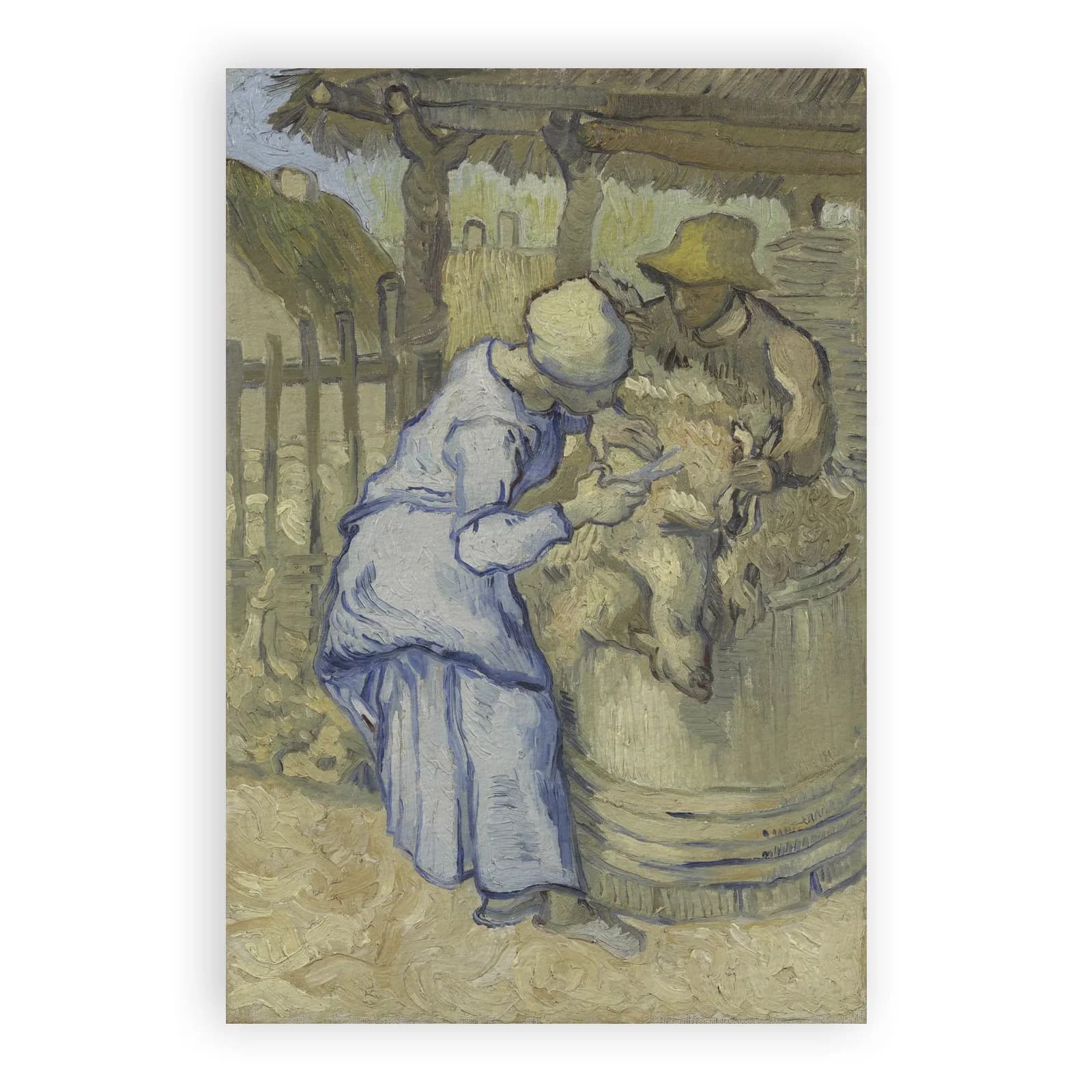 The Sheep-Shearer (after Millet) by Vincent Van Gogh - view 6 thumbnail
